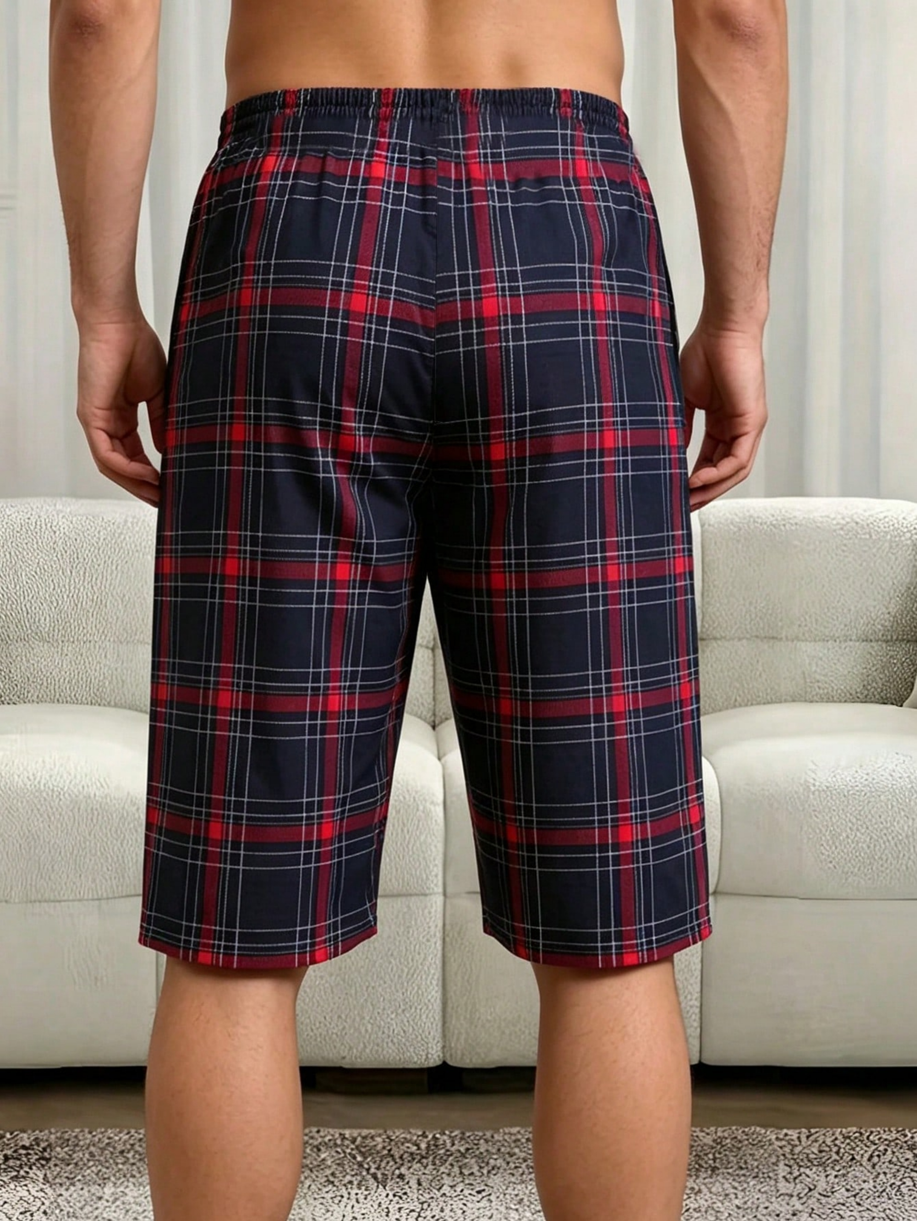 Pack of 3 - Multi-Color Plaid Lounge Shorts