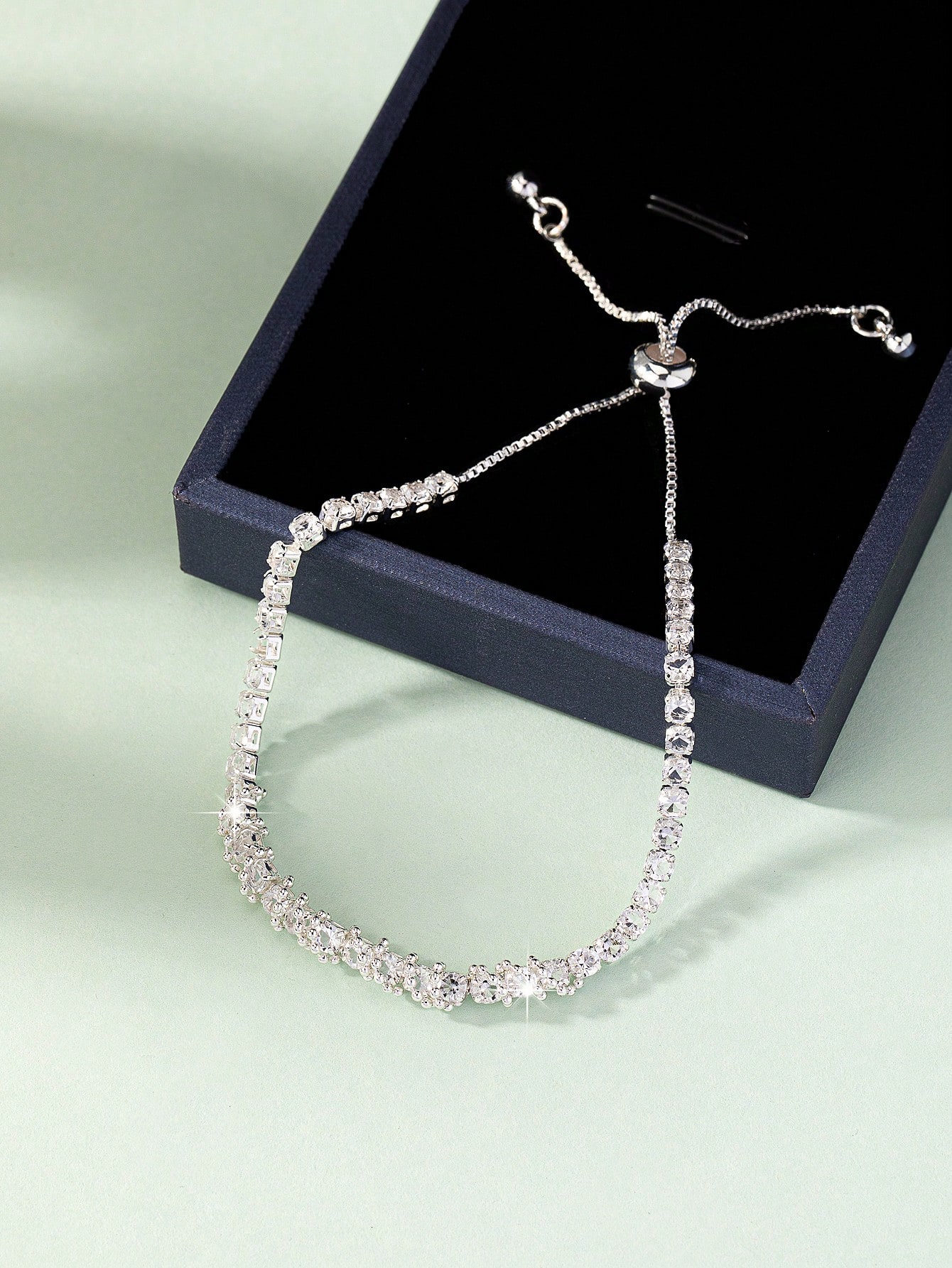 Silver Texture Link Bracelet