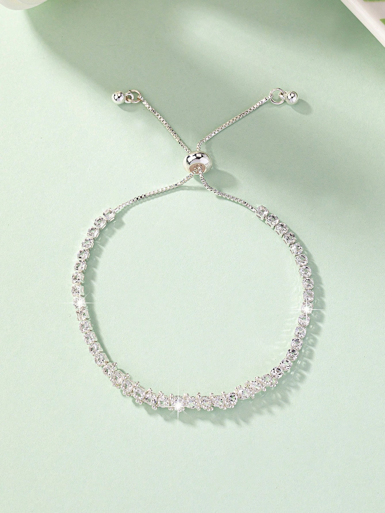 Silver Texture Link Bracelet