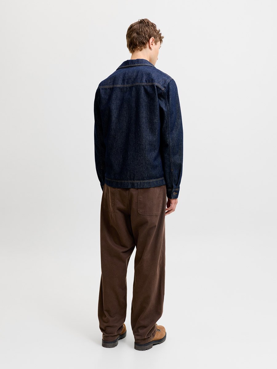 Brown JPSTALEX Wide leg Denim Trousers