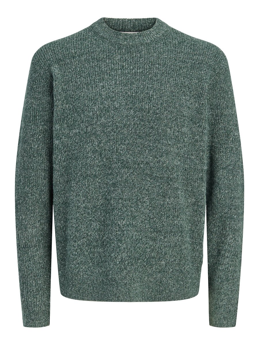 Olive JORFREDERIKSBERG Textured Knit Round Neck Sweater