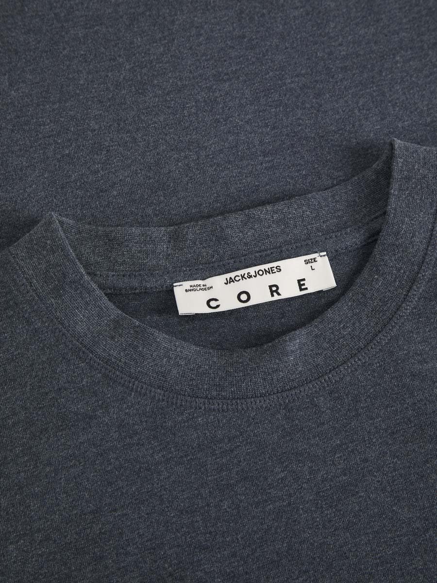 Charcoal Melange Crew Neck T-Shirt