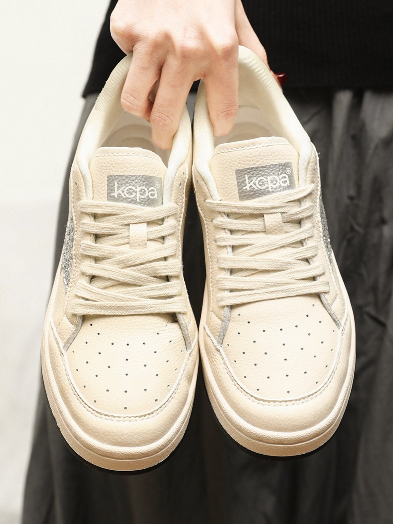 Low Cut Faux Leather Comfortable Versatile Board Shoes