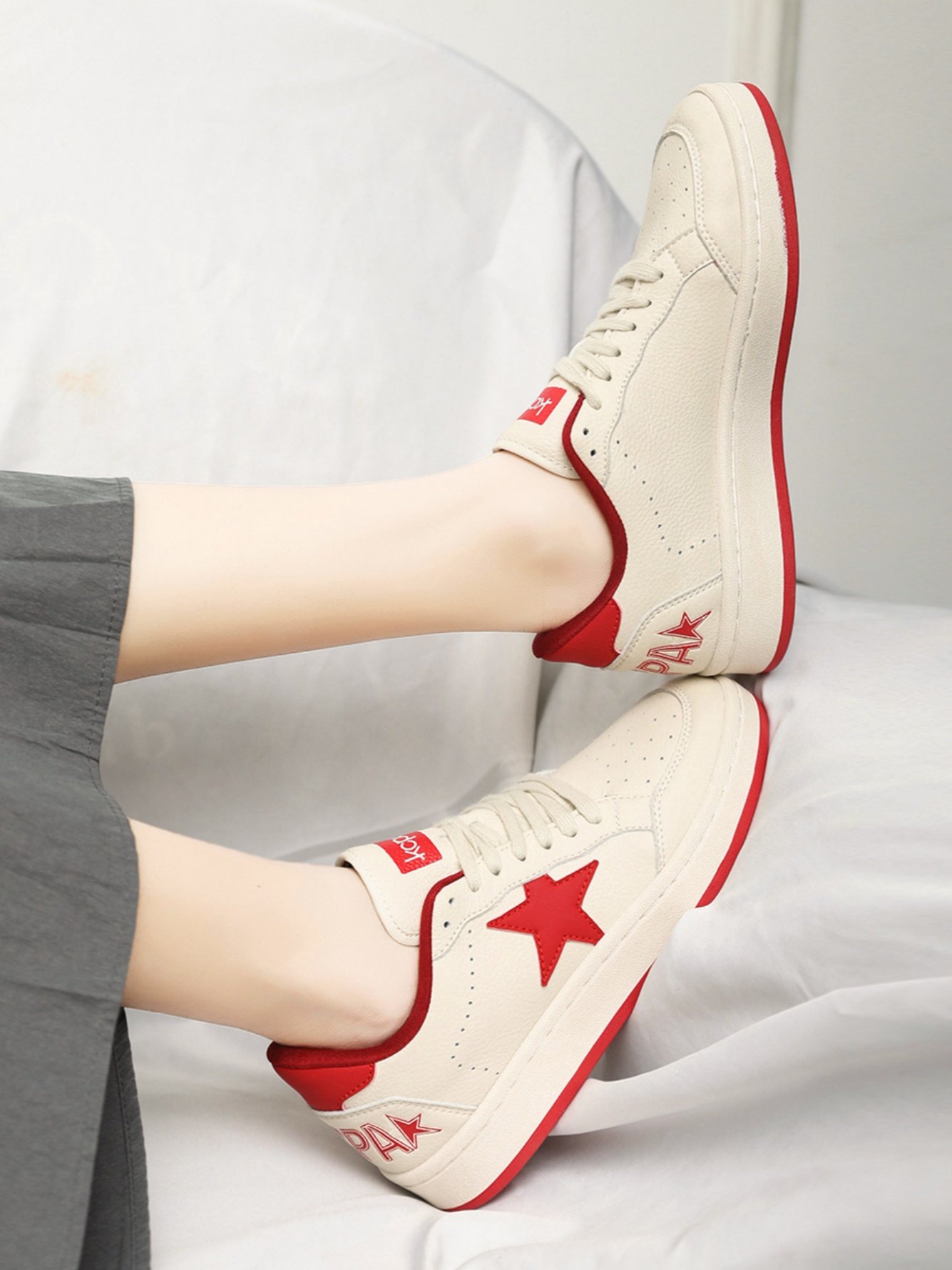 Mens Red Star Casual Shoes