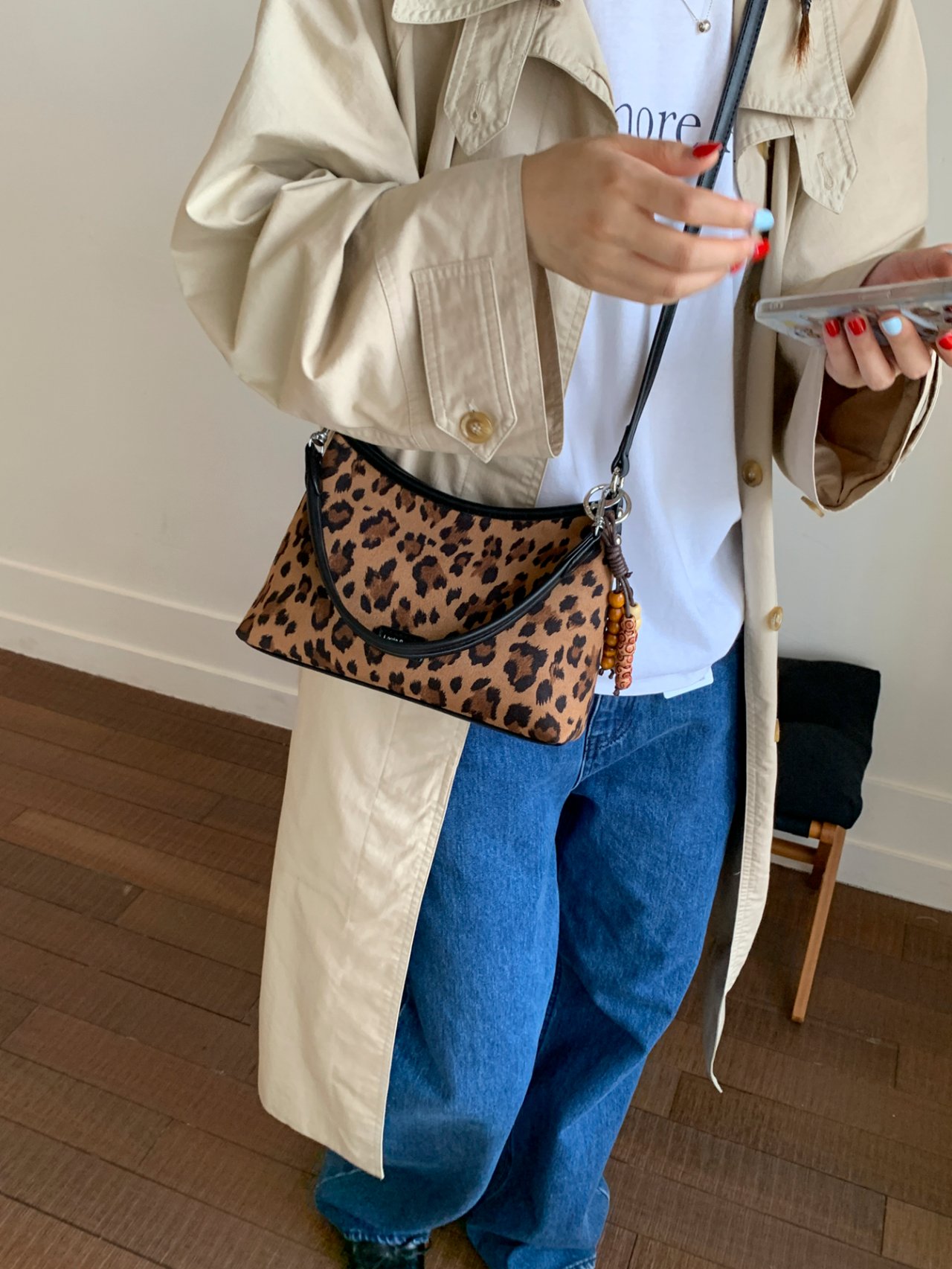 Leopard Print Crossbody Bag