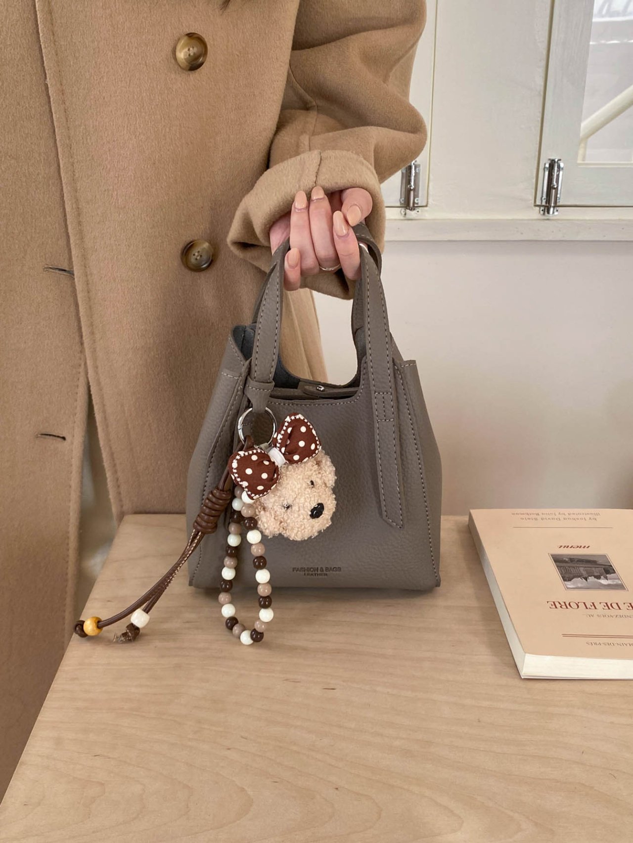 Grey Crossbody Handbag