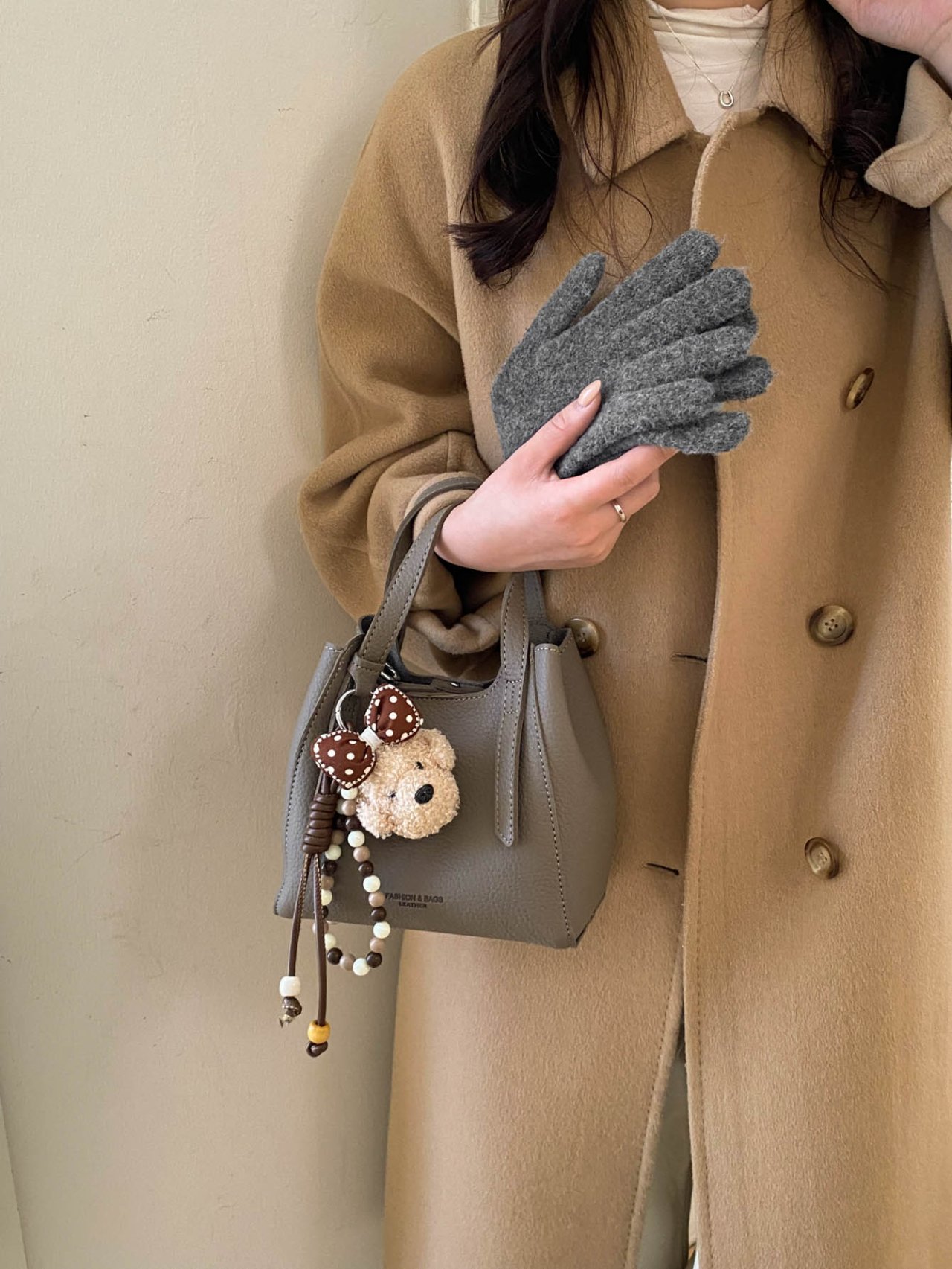 Grey Crossbody Handbag