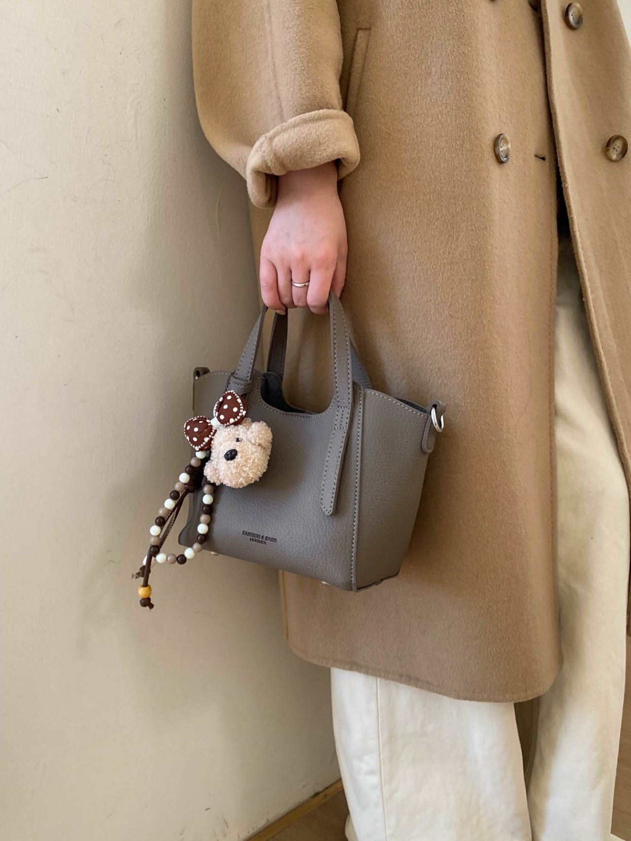 Grey Crossbody Handbag