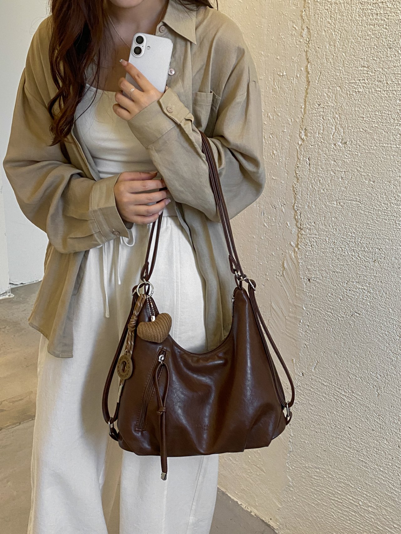 Brown Hobo Shoulder Bag