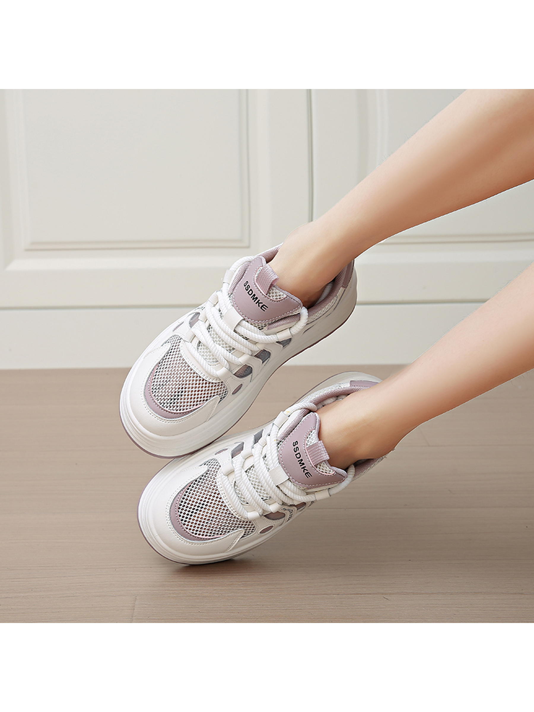 Mesh Platform Sneakers