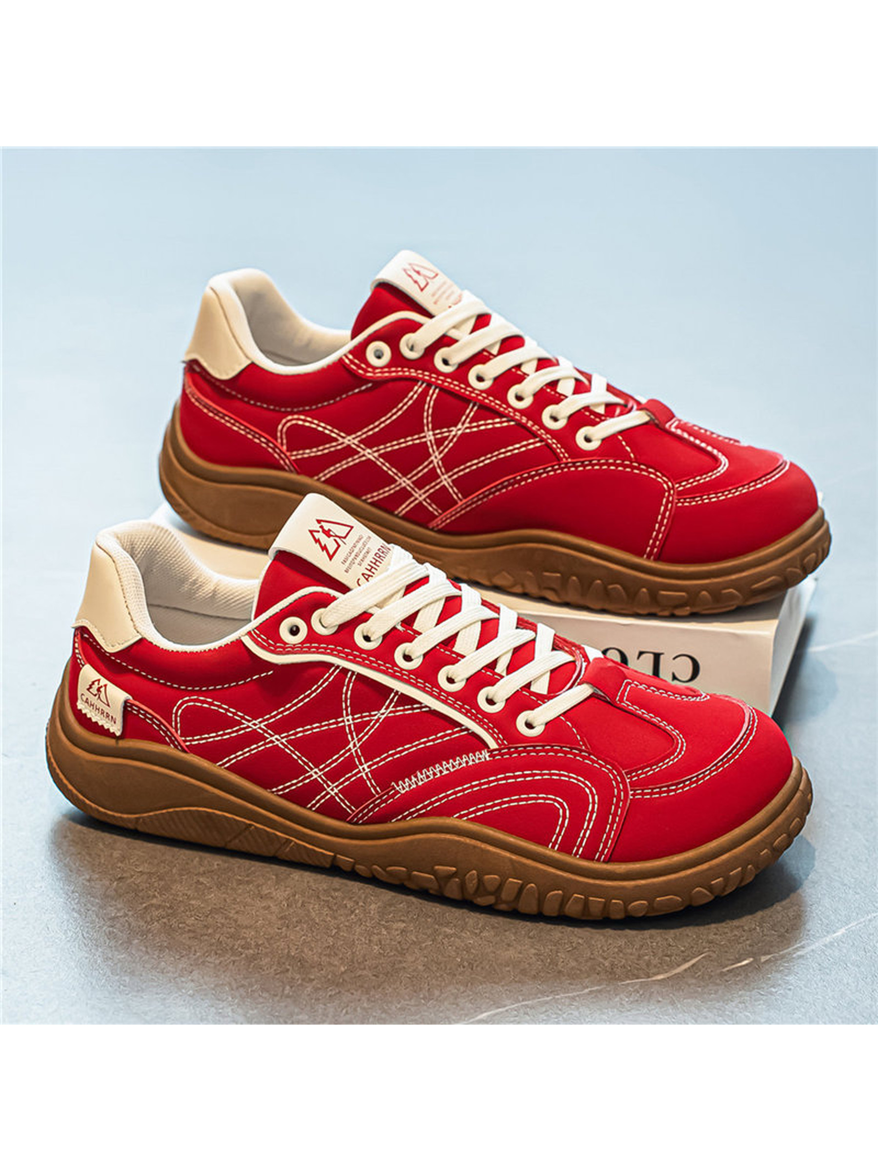 Mens Red Casual Shoes