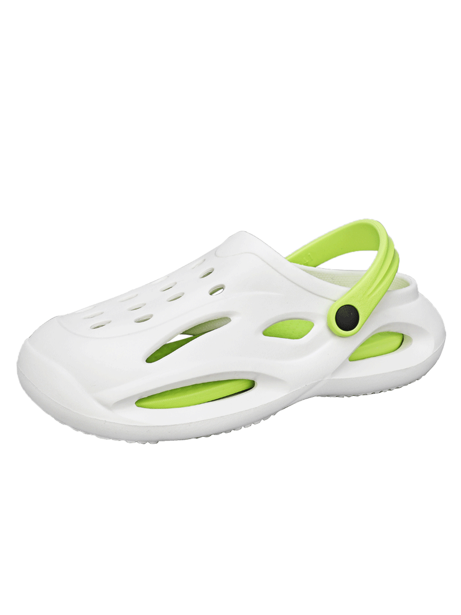 Mens White Slip-On Casual Sandals