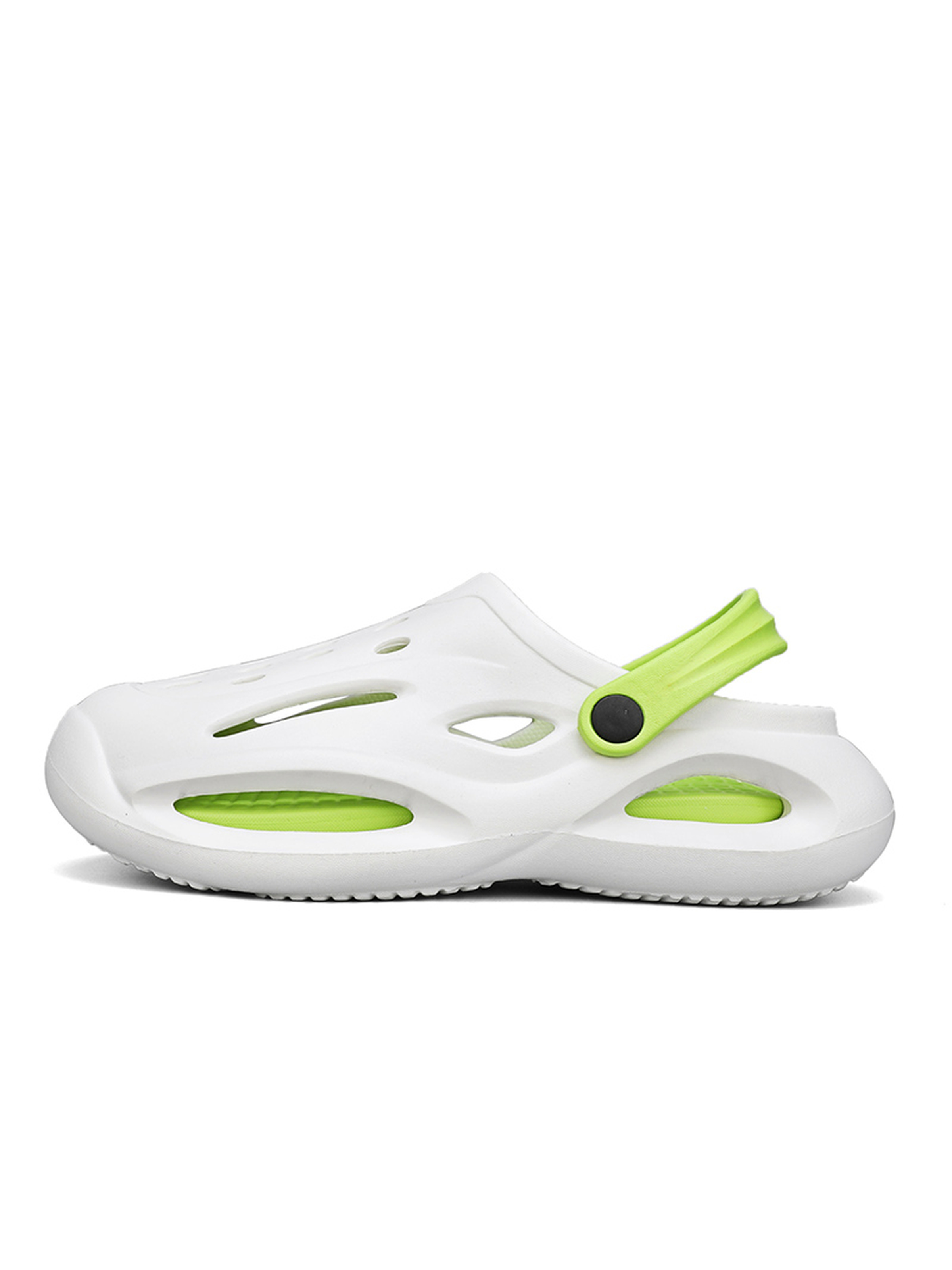 Mens White Slip-On Casual Sandals