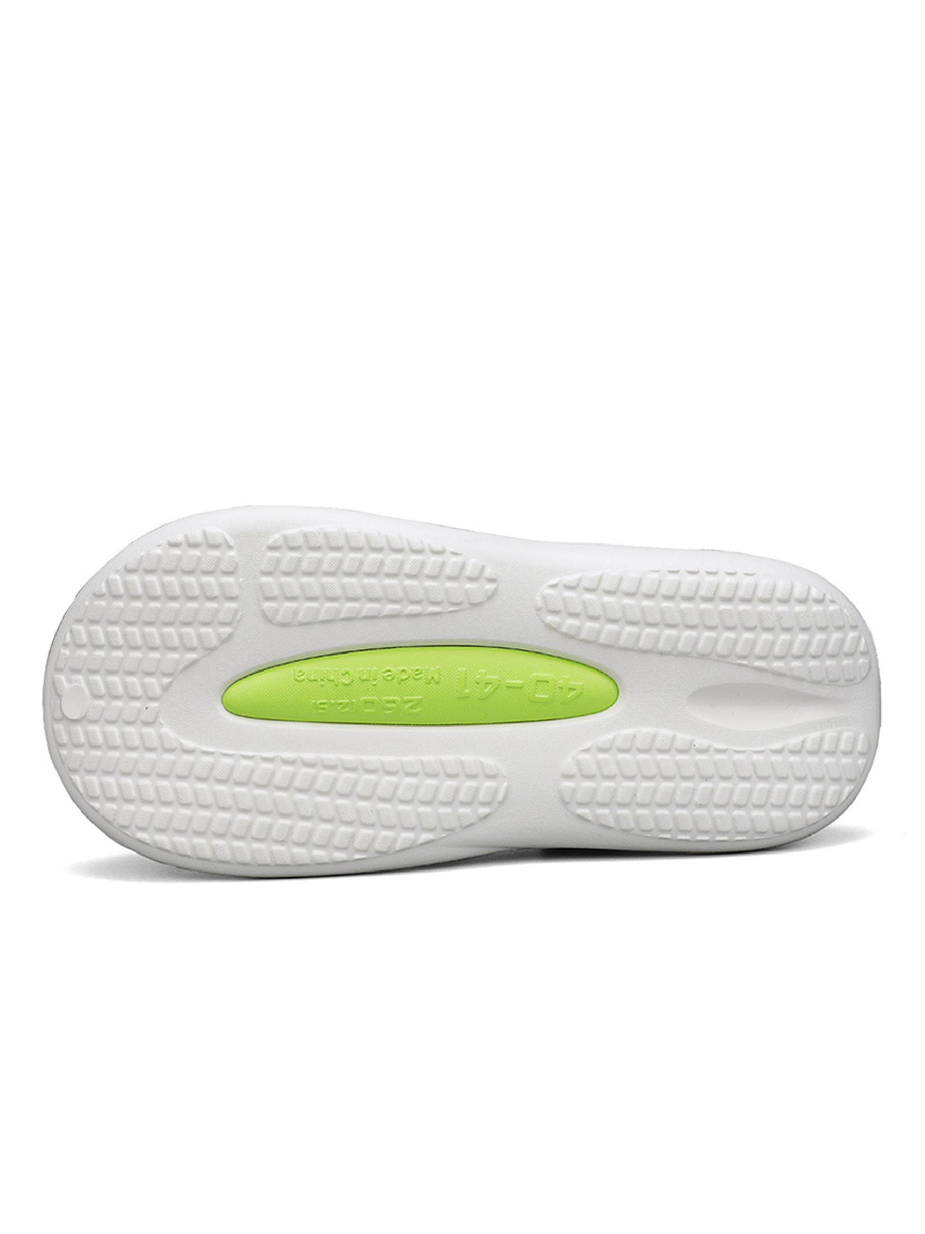 Mens White Slip-On Casual Sandals