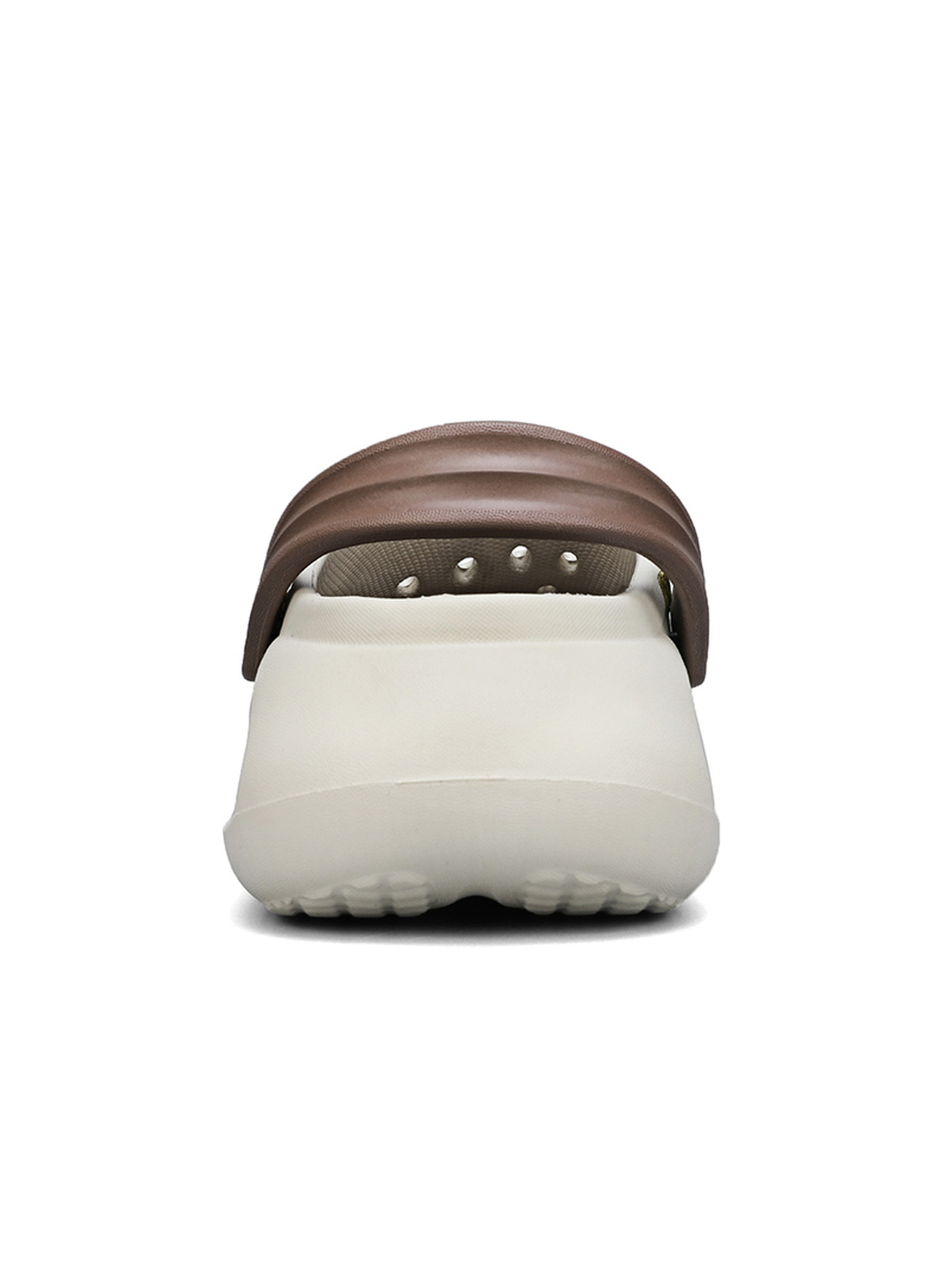 Beige Mens Comfort Clogs