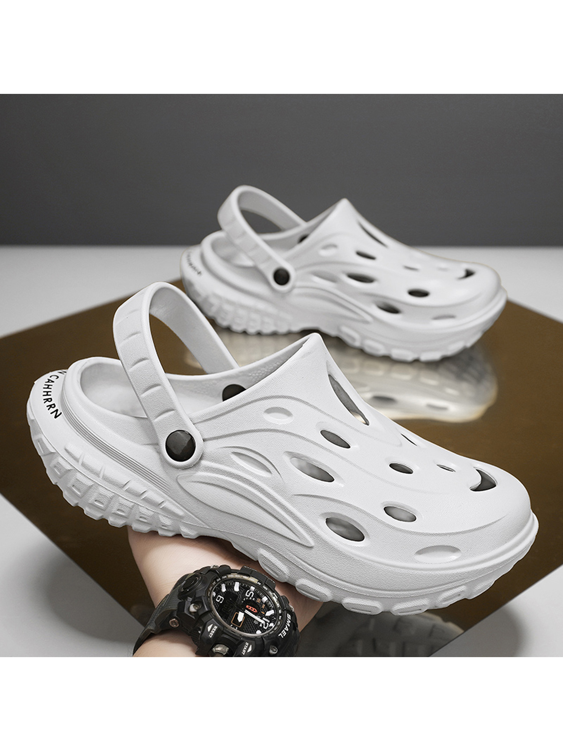 Mens White Comfort Sandals