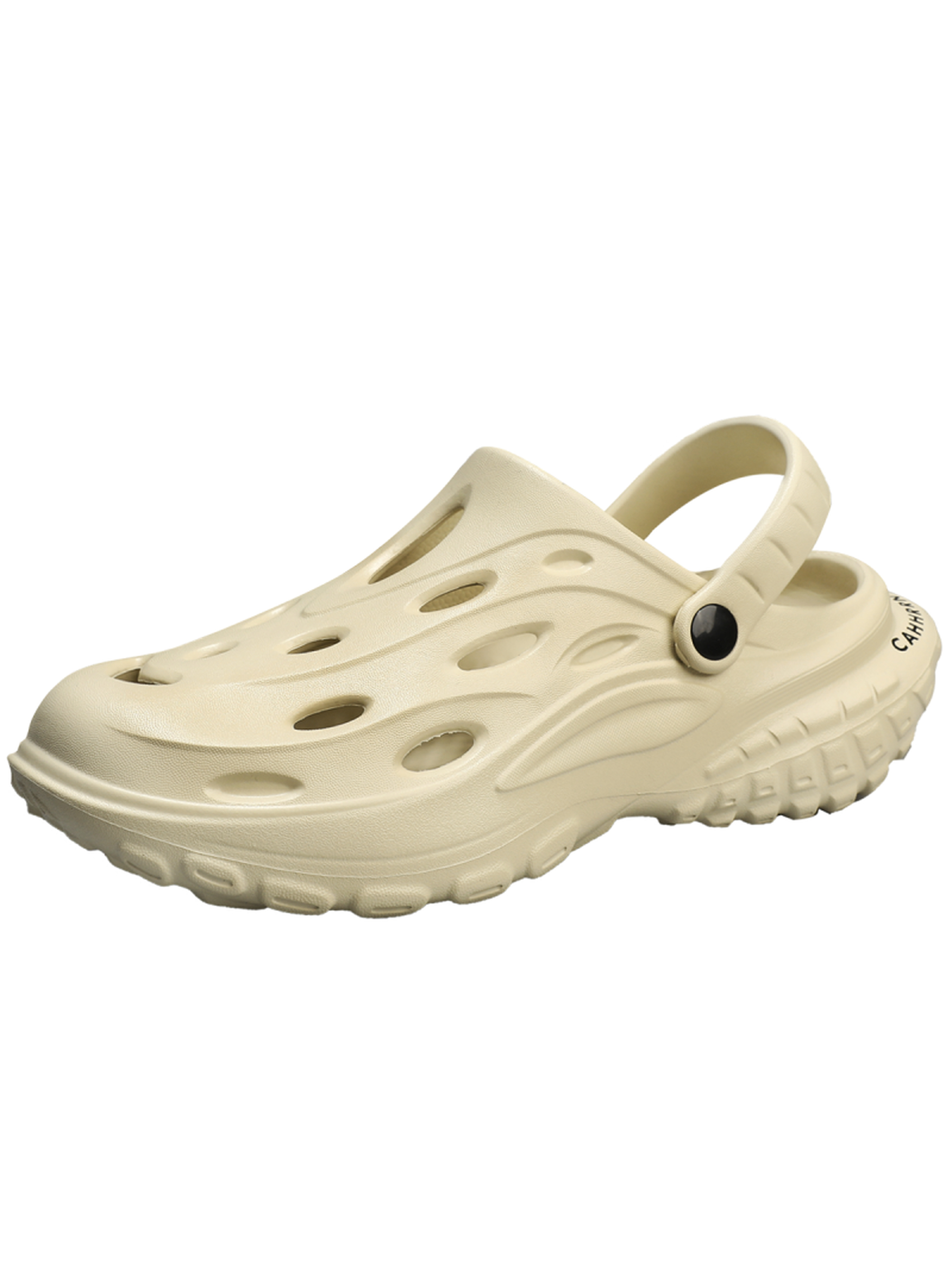 Mens Beige Canvas Casual Sandals