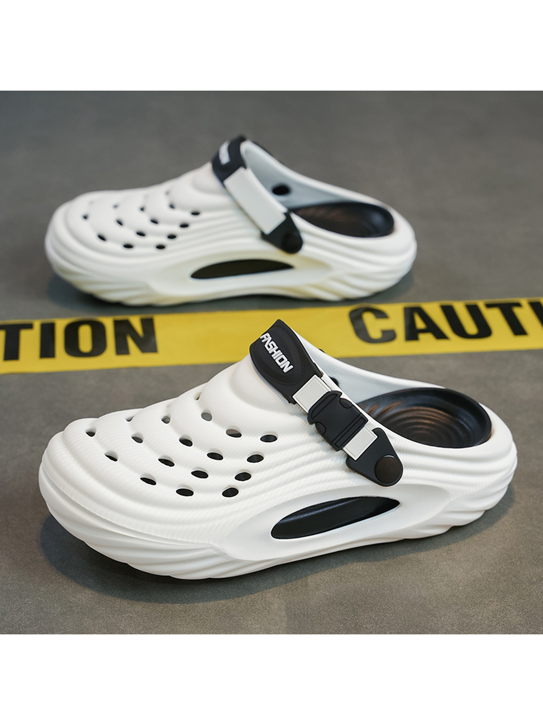White Casual Sandals with Adjustable Strap
