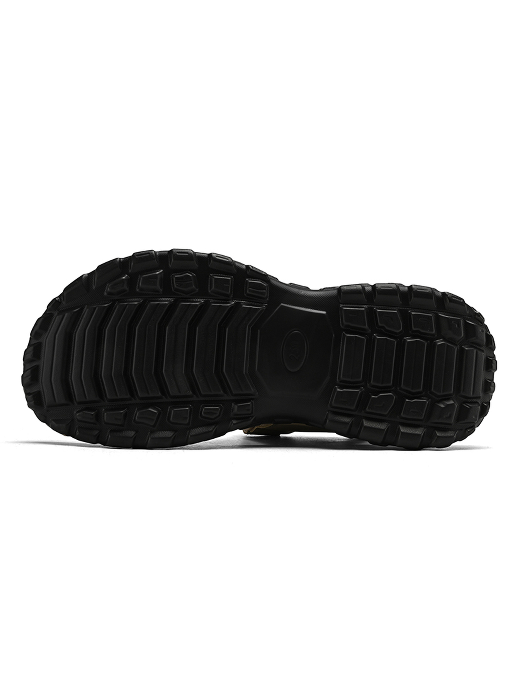 Black Solid Sporty Adjustable Sandals