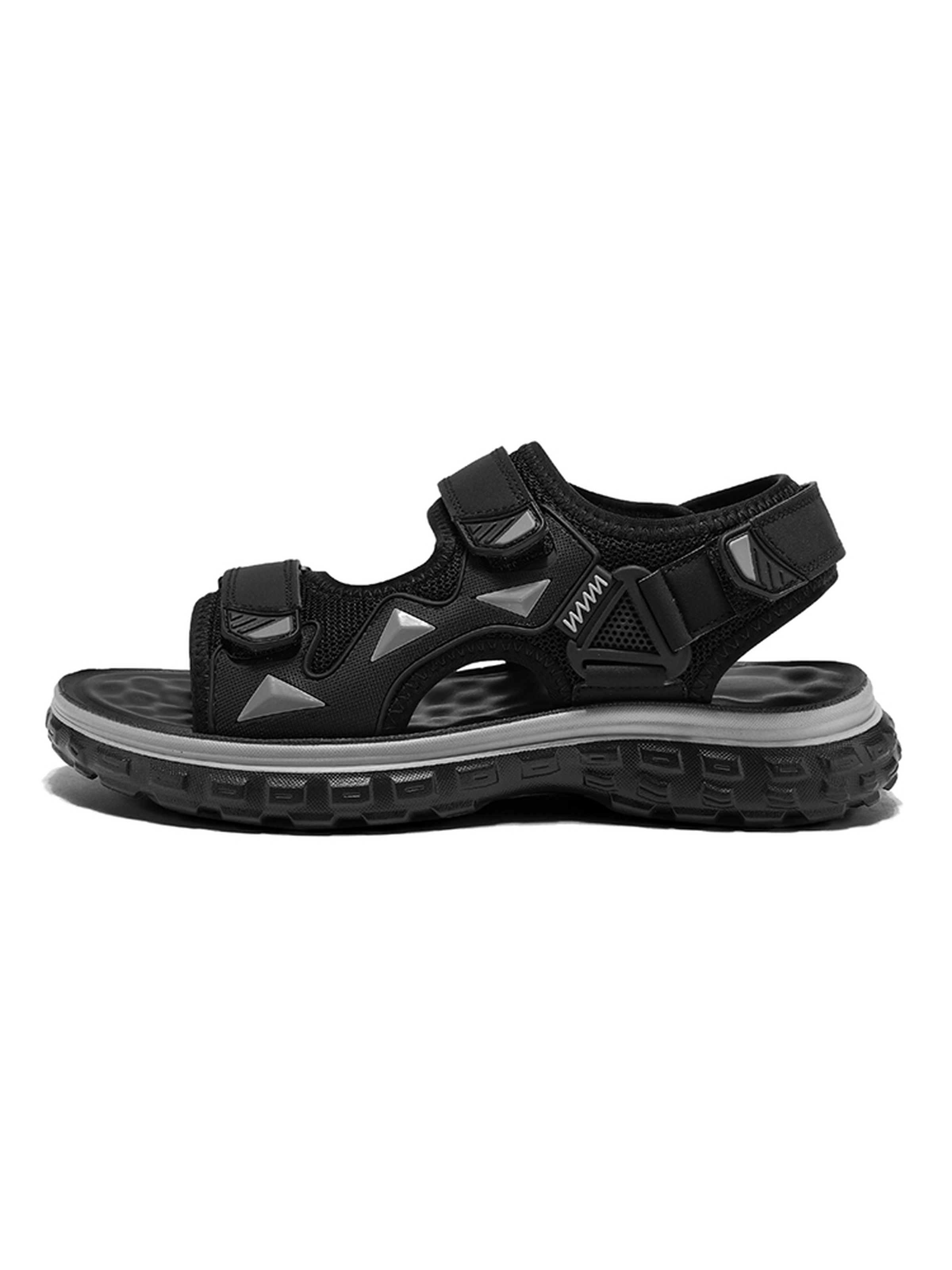 Black Adjustable Straps Sandals