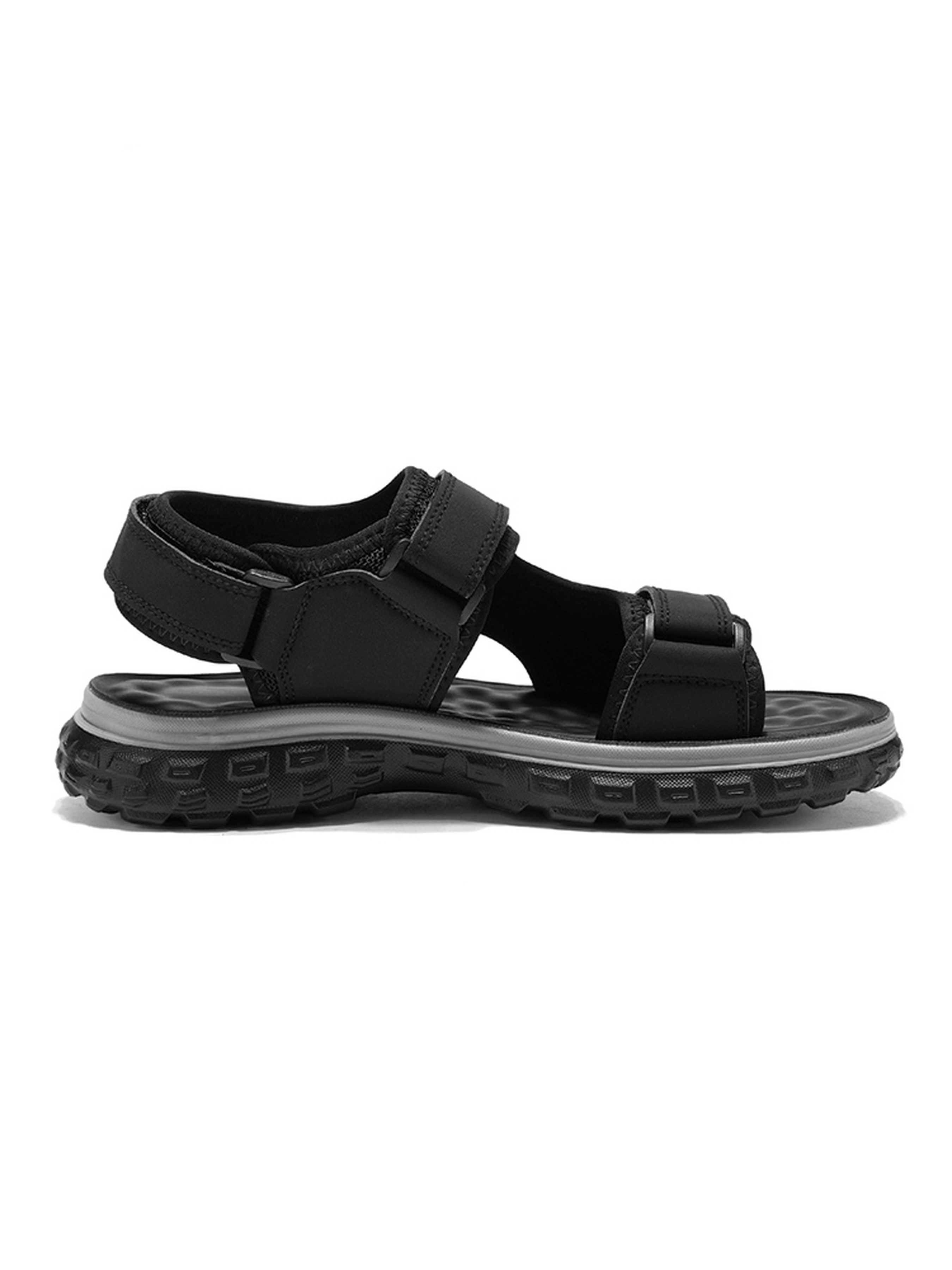 Black Adjustable Straps Sandals