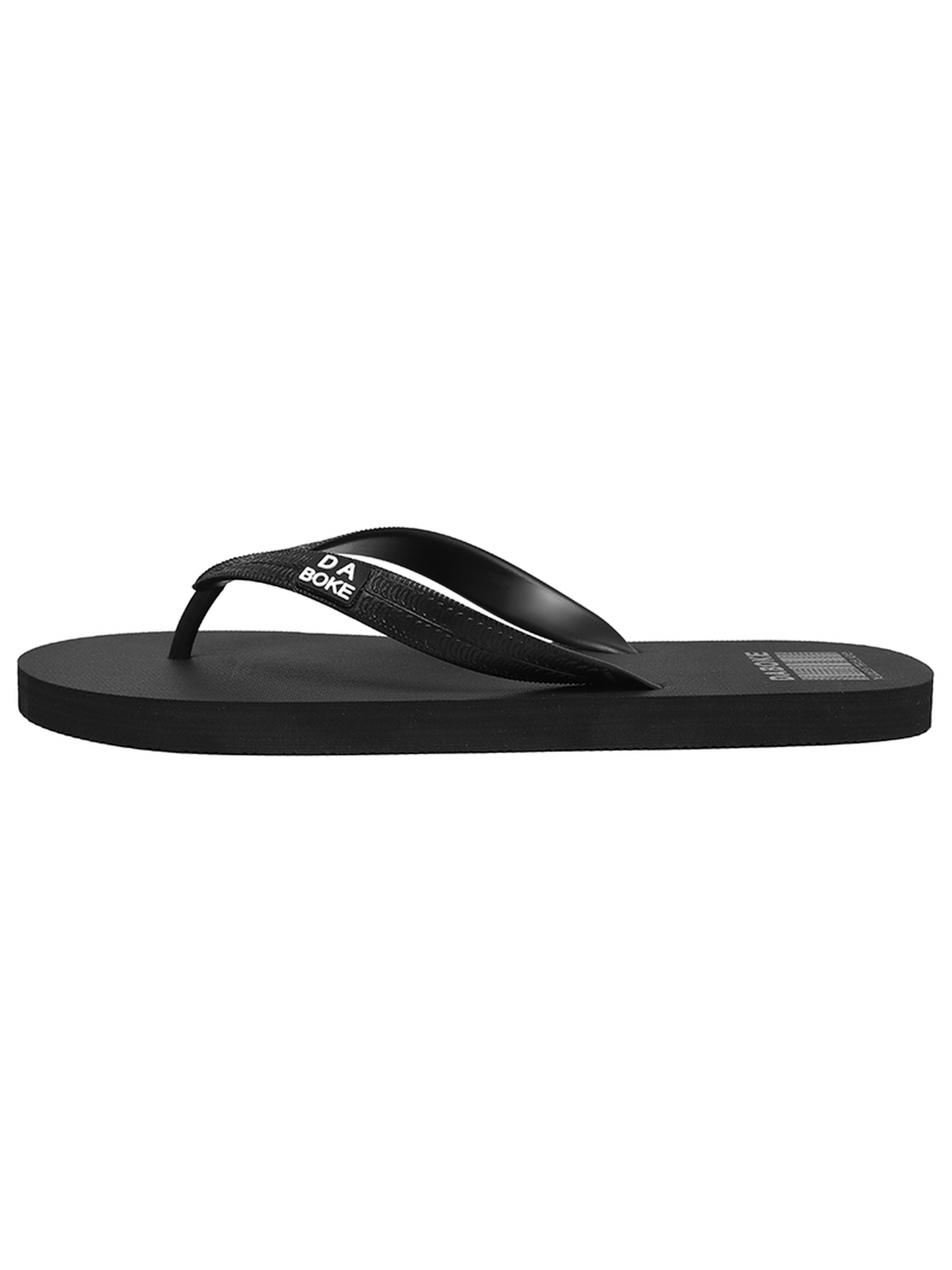 Mens Black Beach Flip-Flops