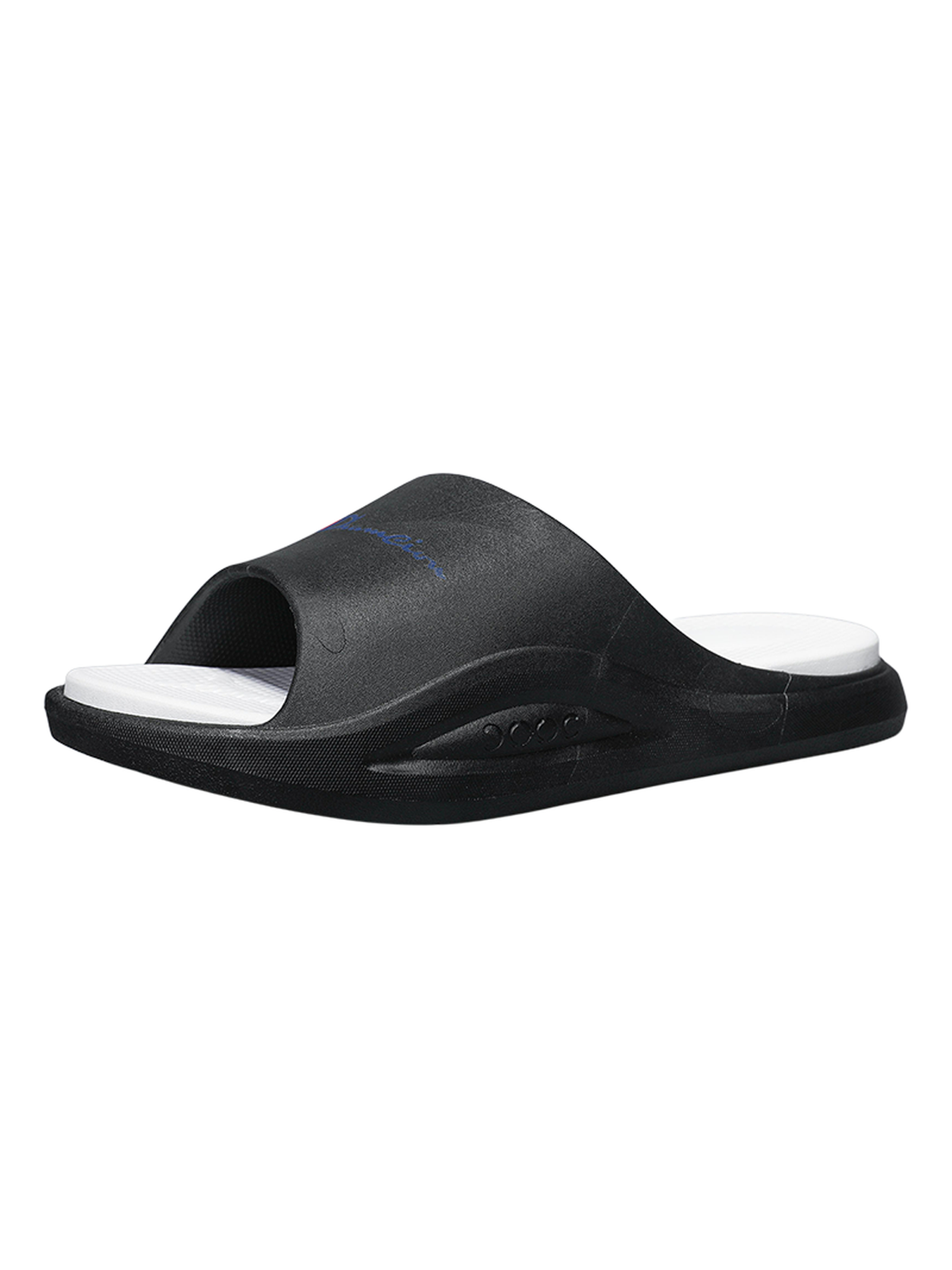 Mens Black Comfort Slides