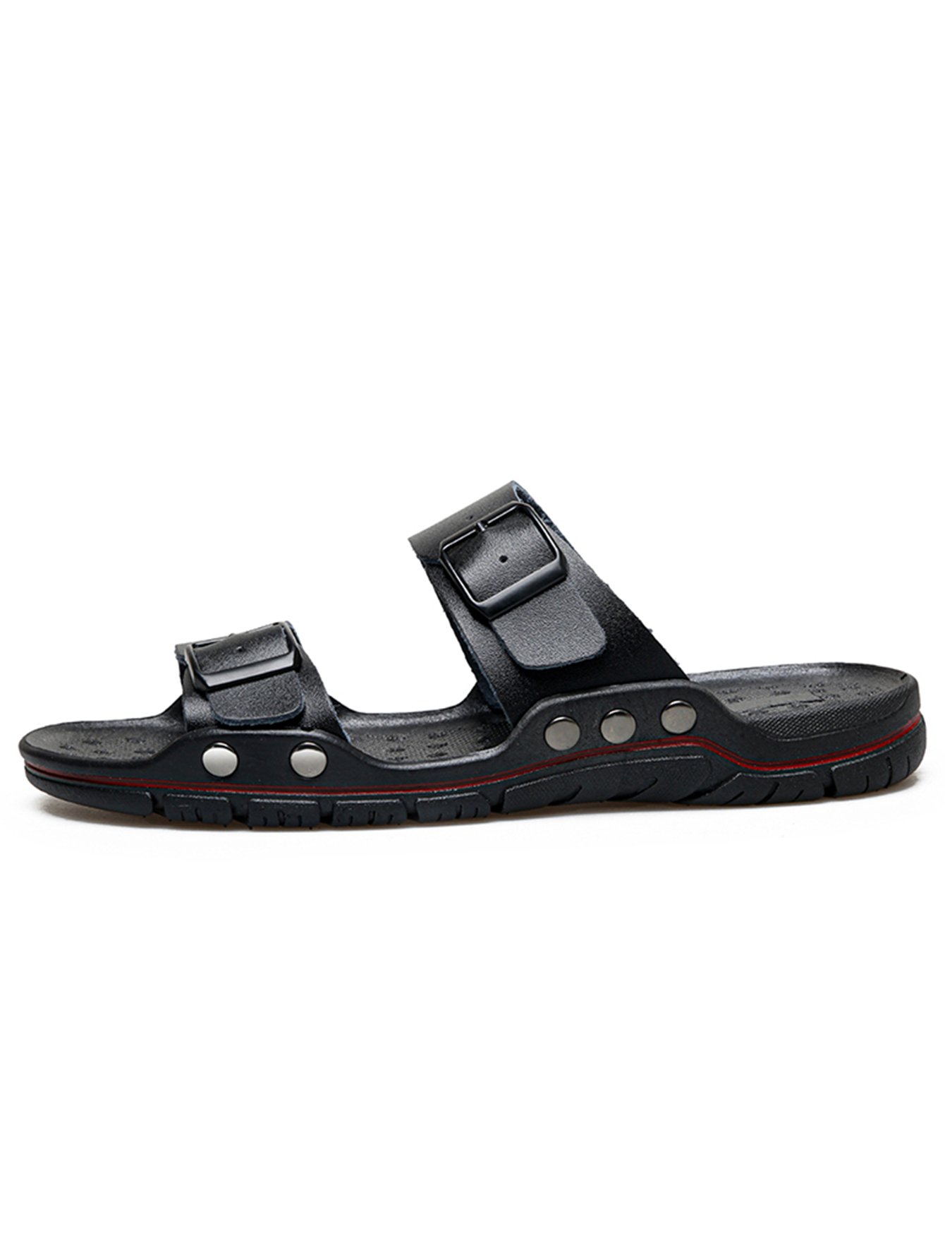 Black Casual Slides - Slip-On Comfort Sandals