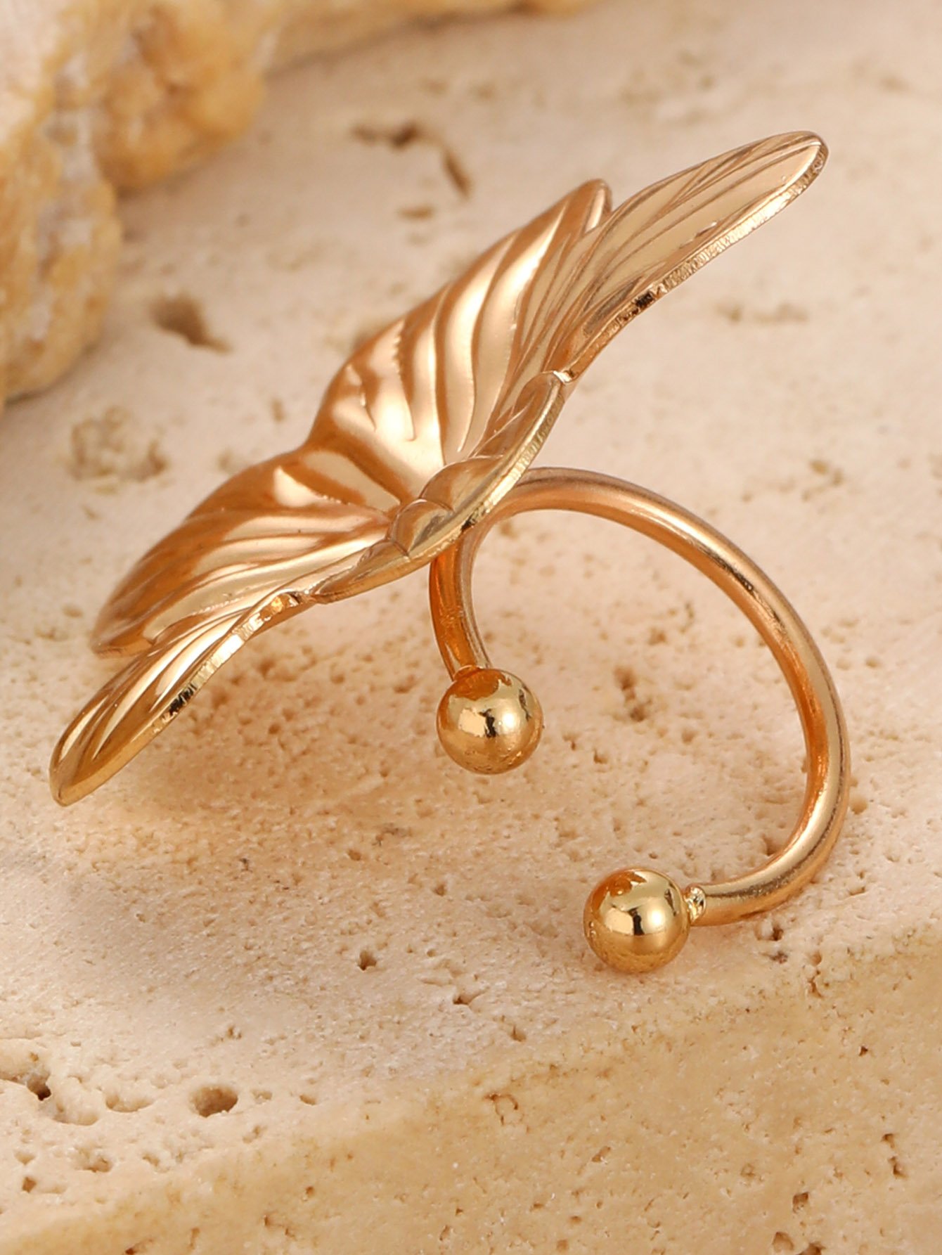Gold Flower Ear Cuff