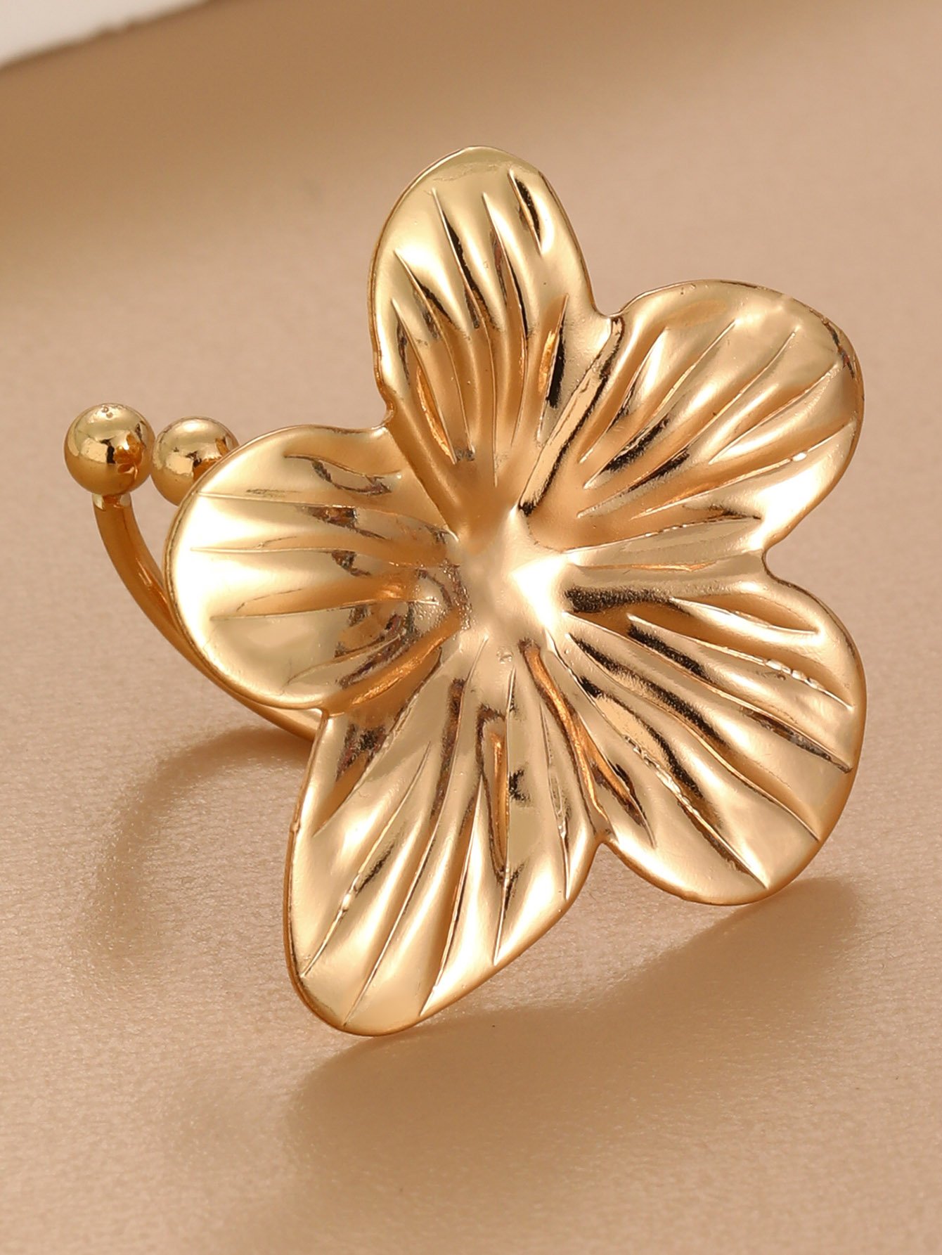 Gold Flower Ear Cuff