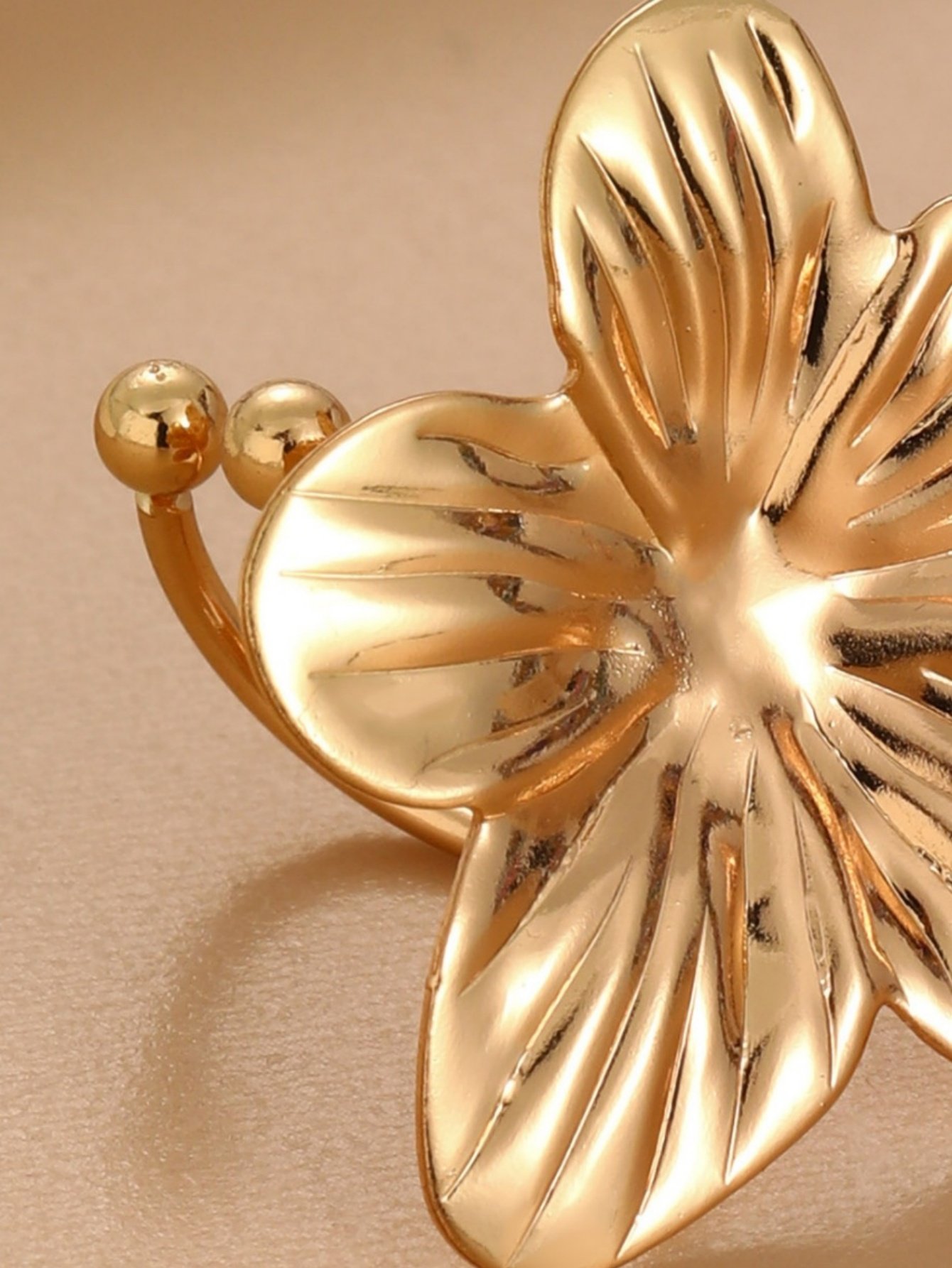 Gold Flower Ear Cuff
