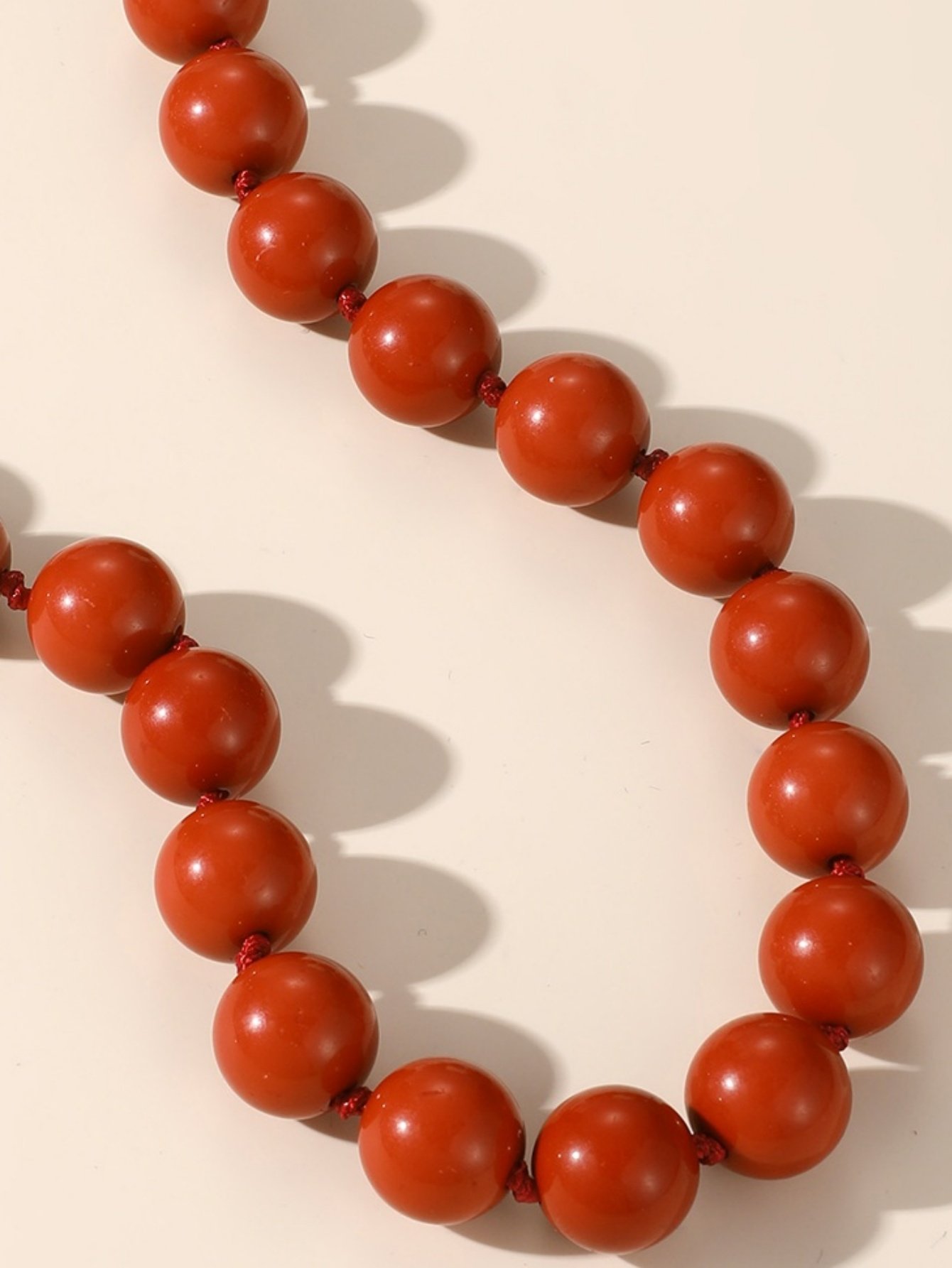 Red Beaded Necklace