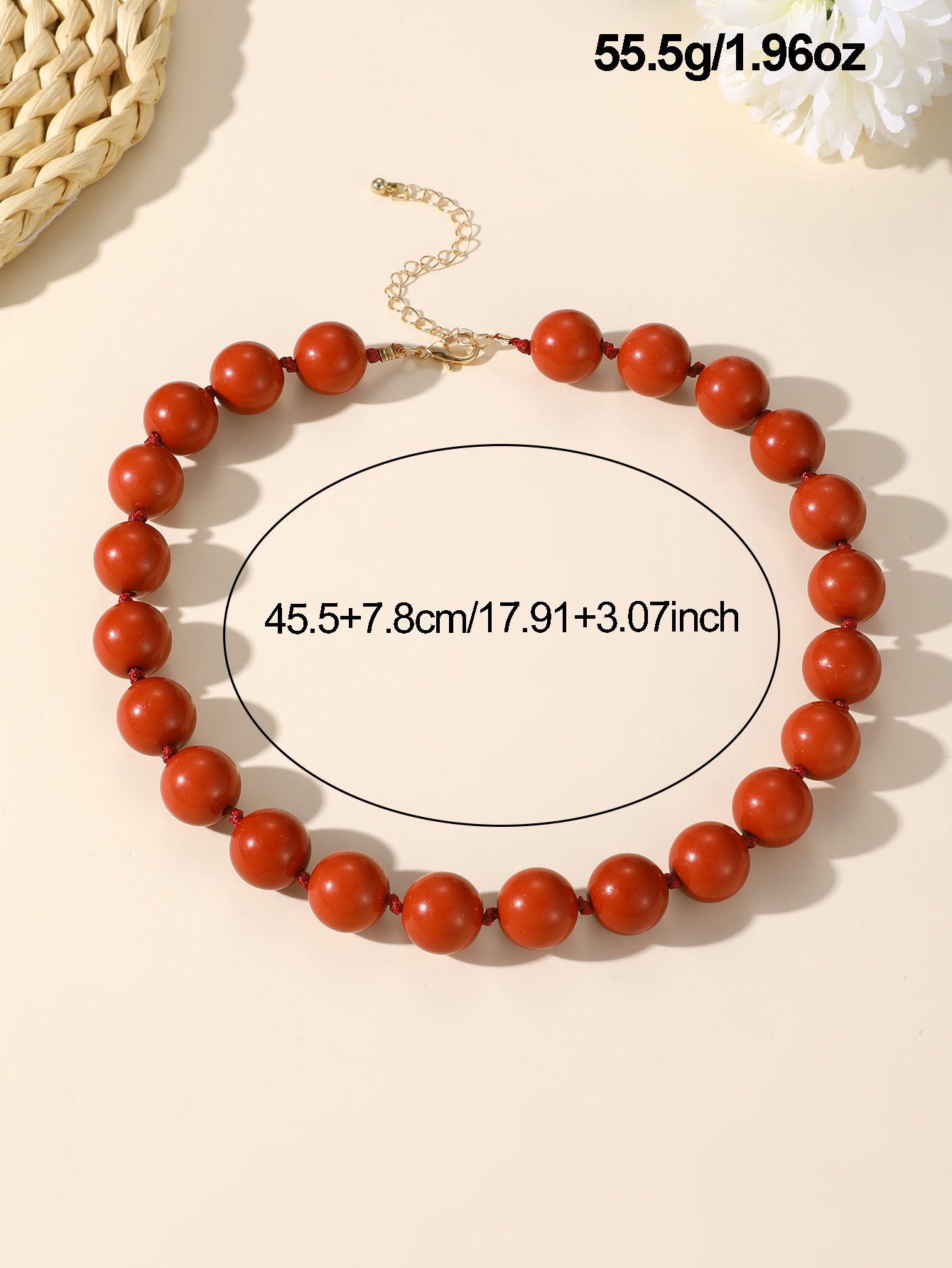 Red Beaded Necklace
