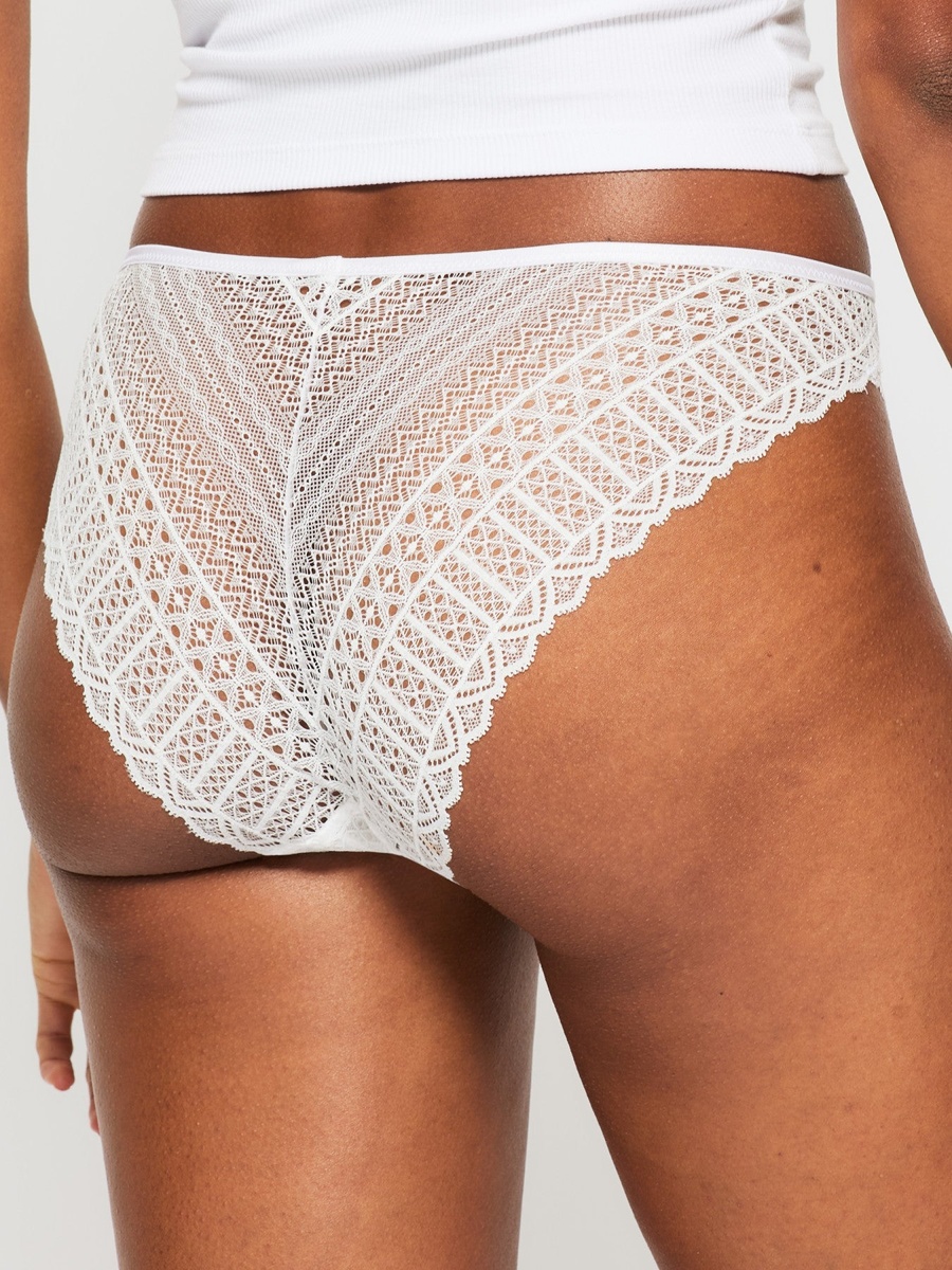 3 Pack Lace High Leg Briefs