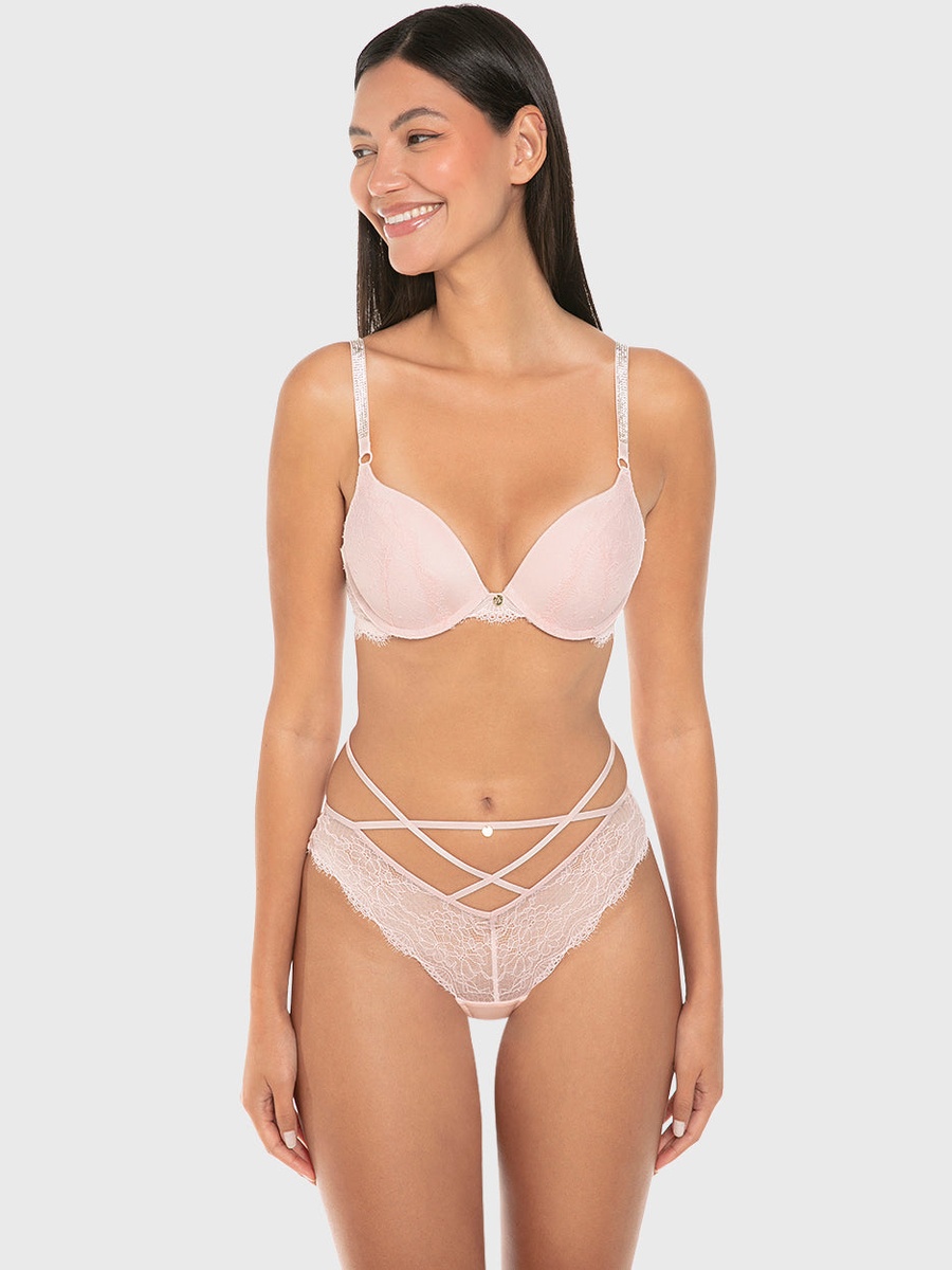 Luxe Fashion Double Push up Plunge Bra