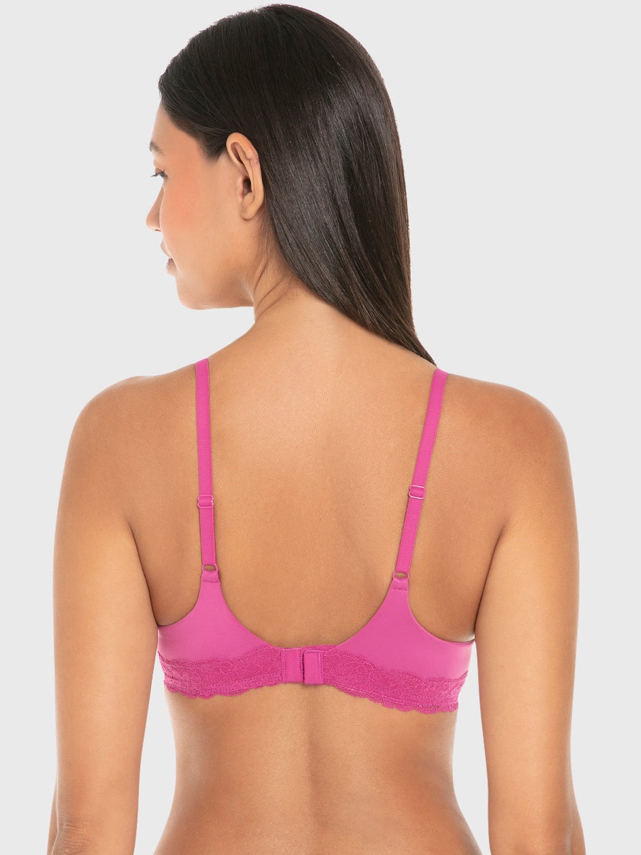 Casual Comfort Rib Push up Plunge Bra