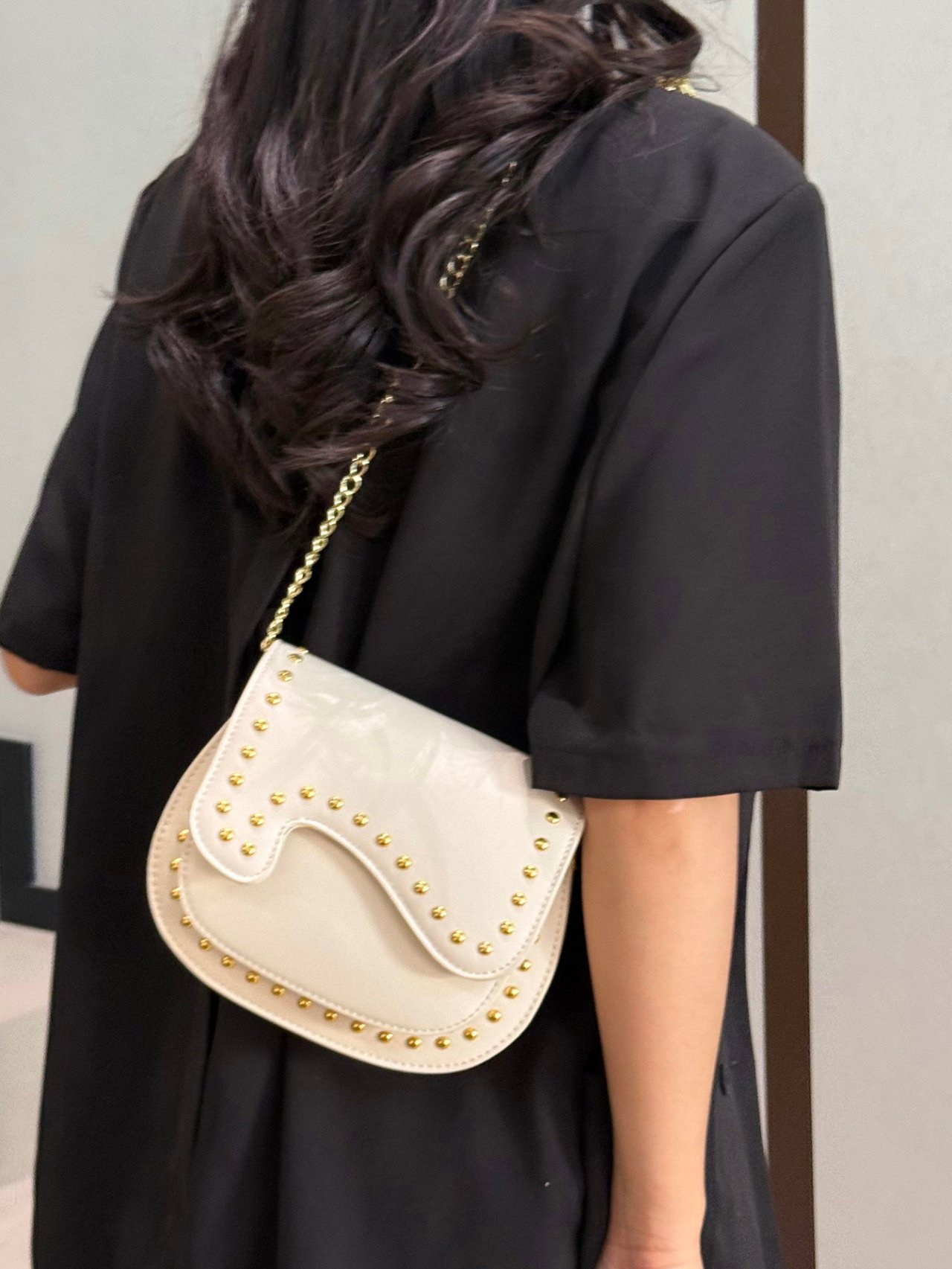 Off-White Studded Shoulder Bag