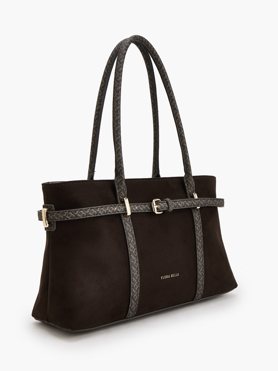 Monogram Tote Bag with Zip Closure