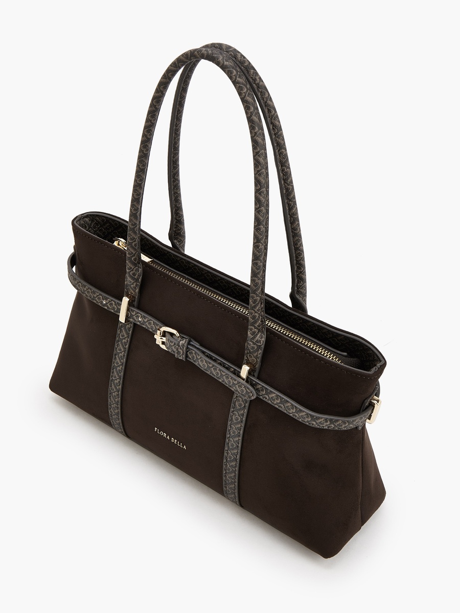 Monogram Tote Bag with Zip Closure