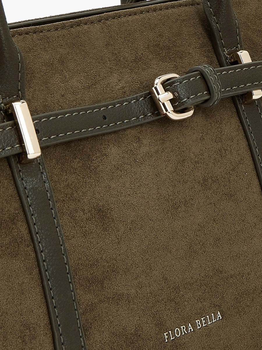Textured Tote Bag with Zip Closure