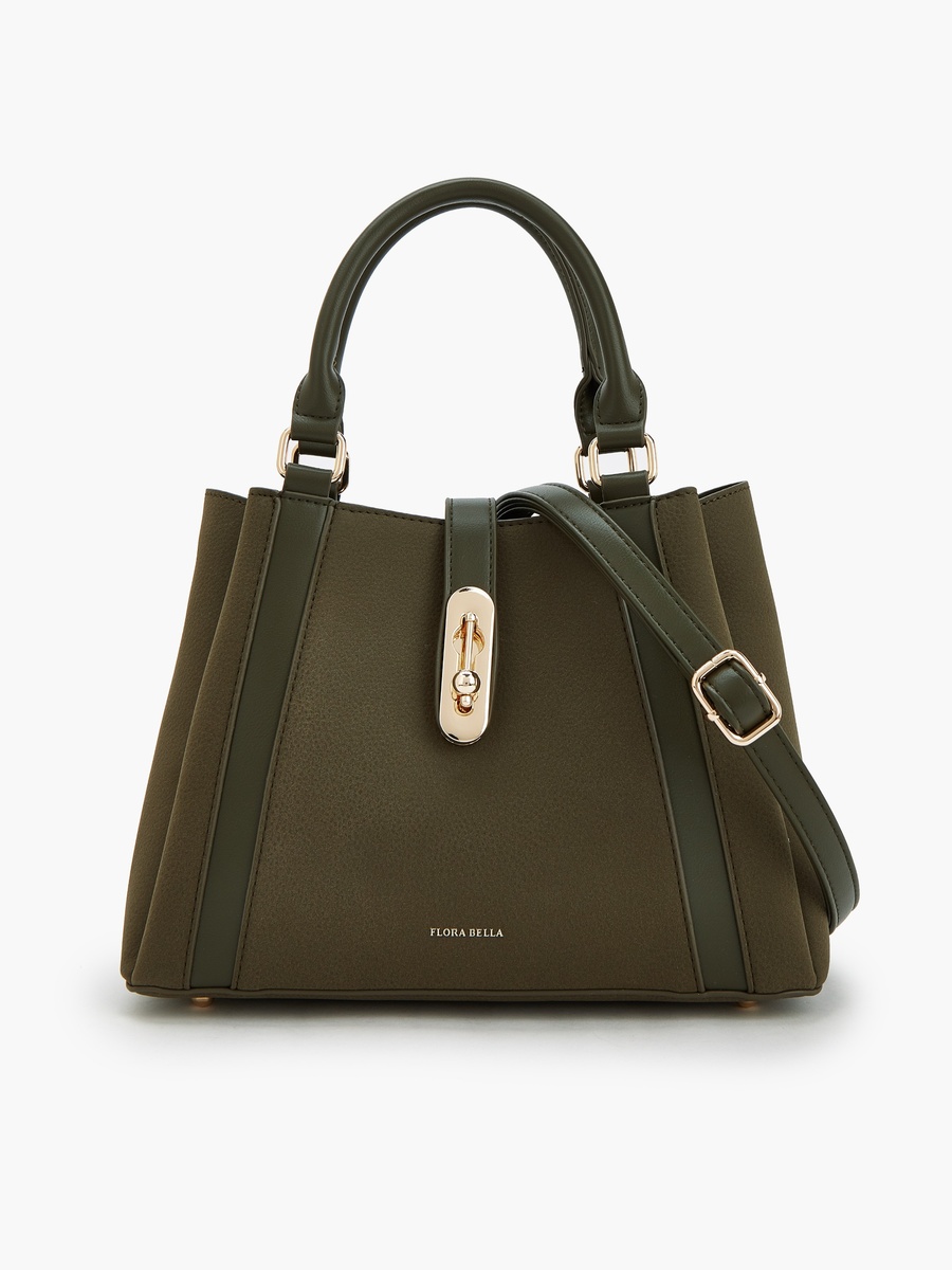 Solid Tote Bag with Adjustable Strap