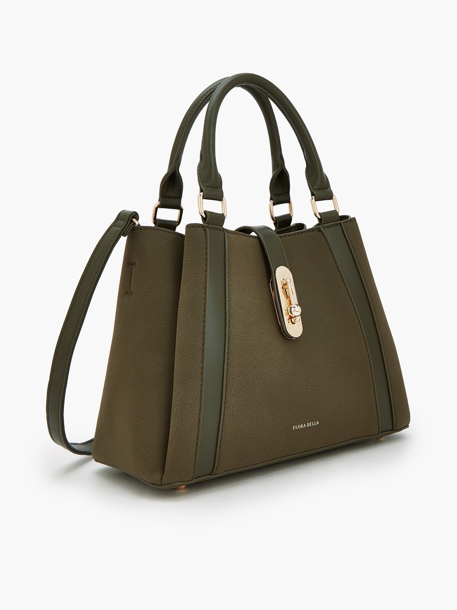 Solid Tote Bag with Adjustable Strap