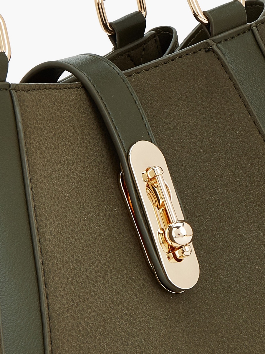 Solid Tote Bag with Adjustable Strap