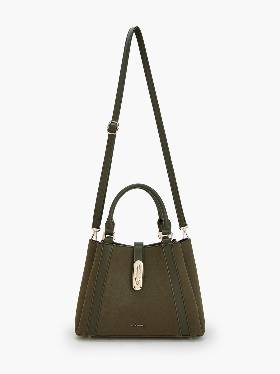 Solid Tote Bag with Adjustable Strap