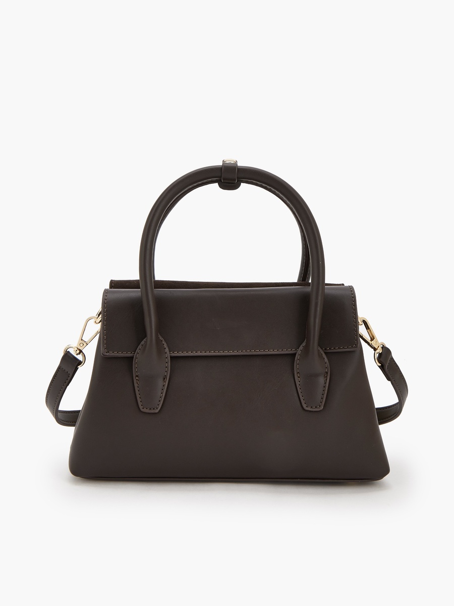 Textured Crossbody Bag with Detachable Strap