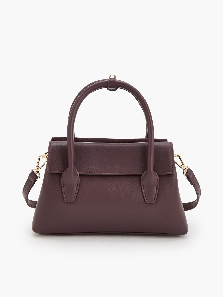 Textured Crossbody Bag with Detachable Strap