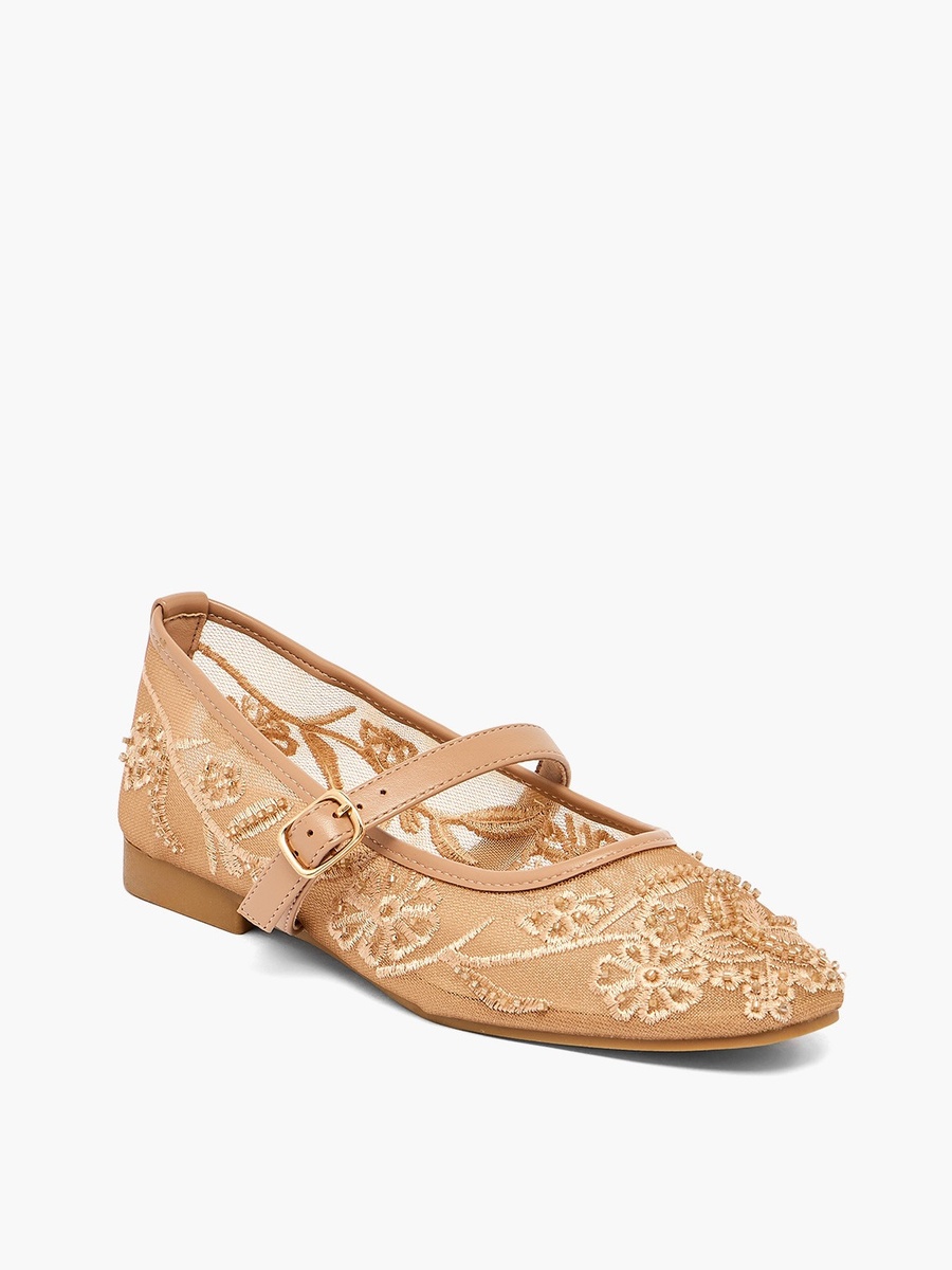 Women Embroidered Ballerina Shoes