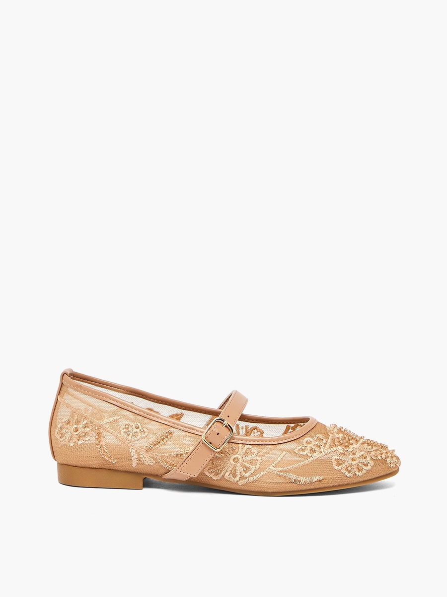 Women Embroidered Ballerina Shoes