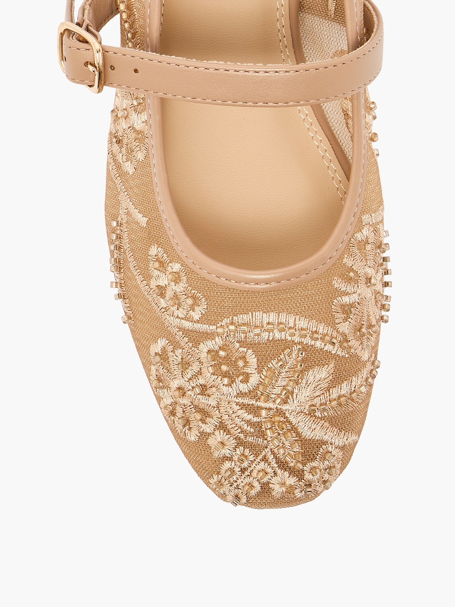 Women Embroidered Ballerina Shoes