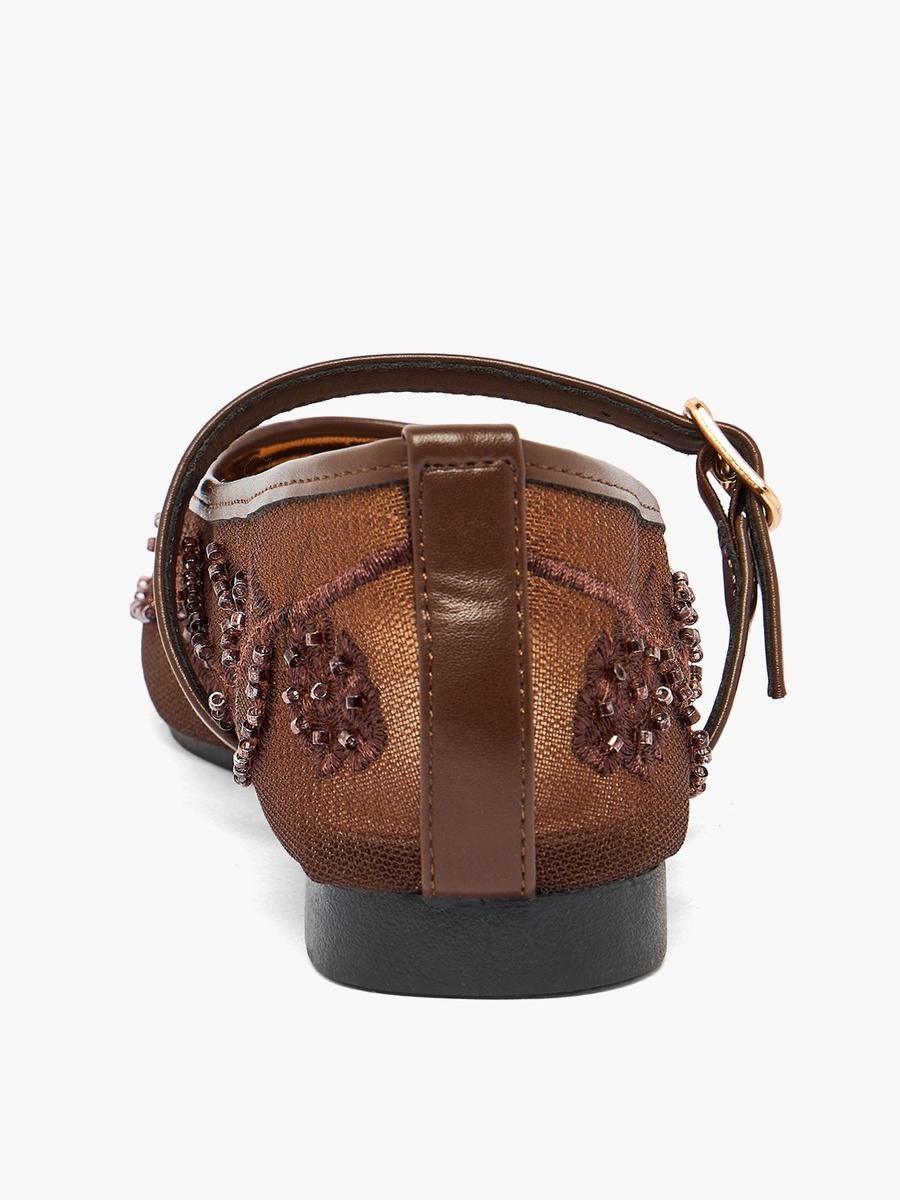 Women Embroidered Ballerina Shoes